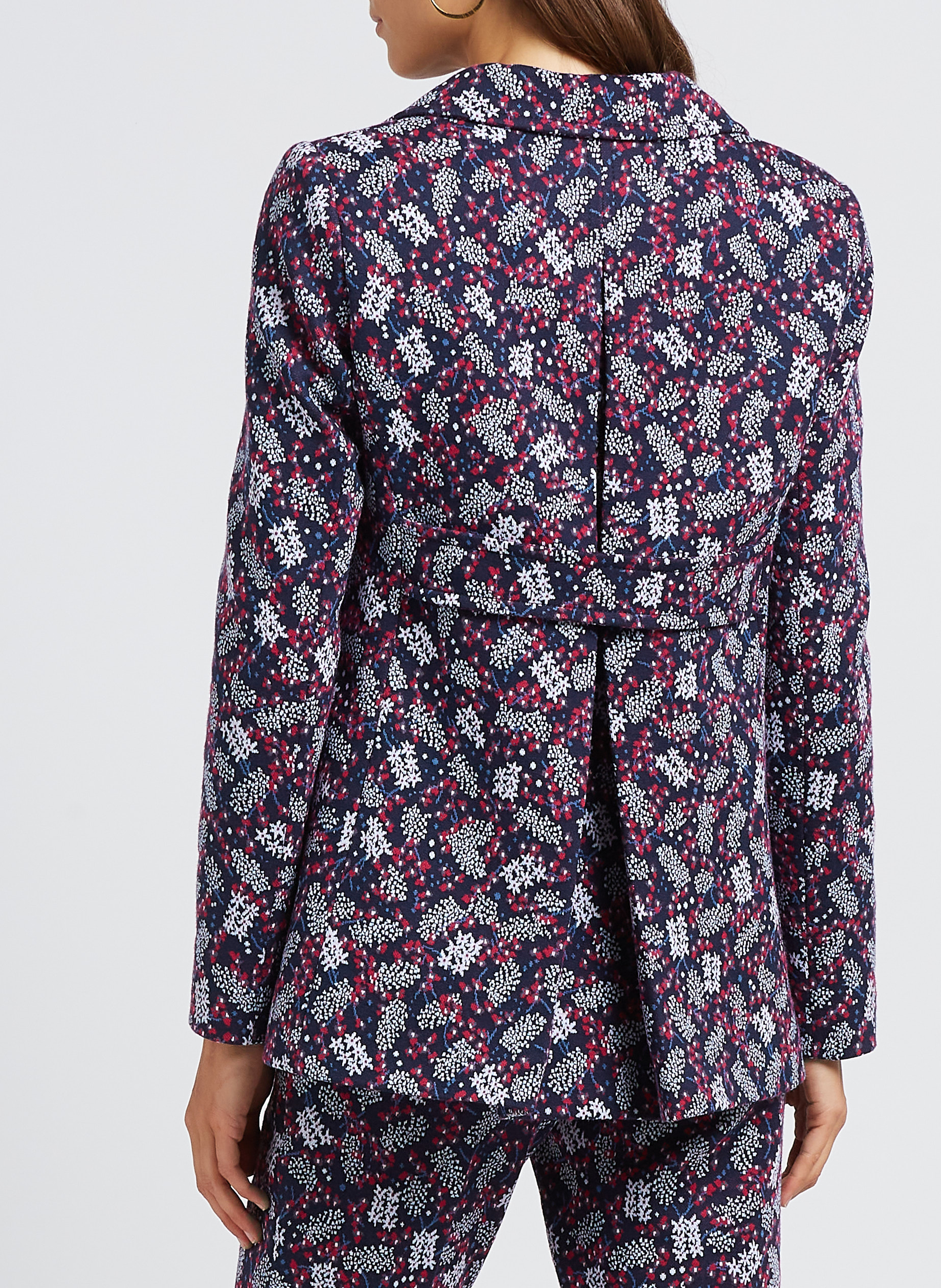 Veste col tailleur droite PAUL AND JOE Bleu