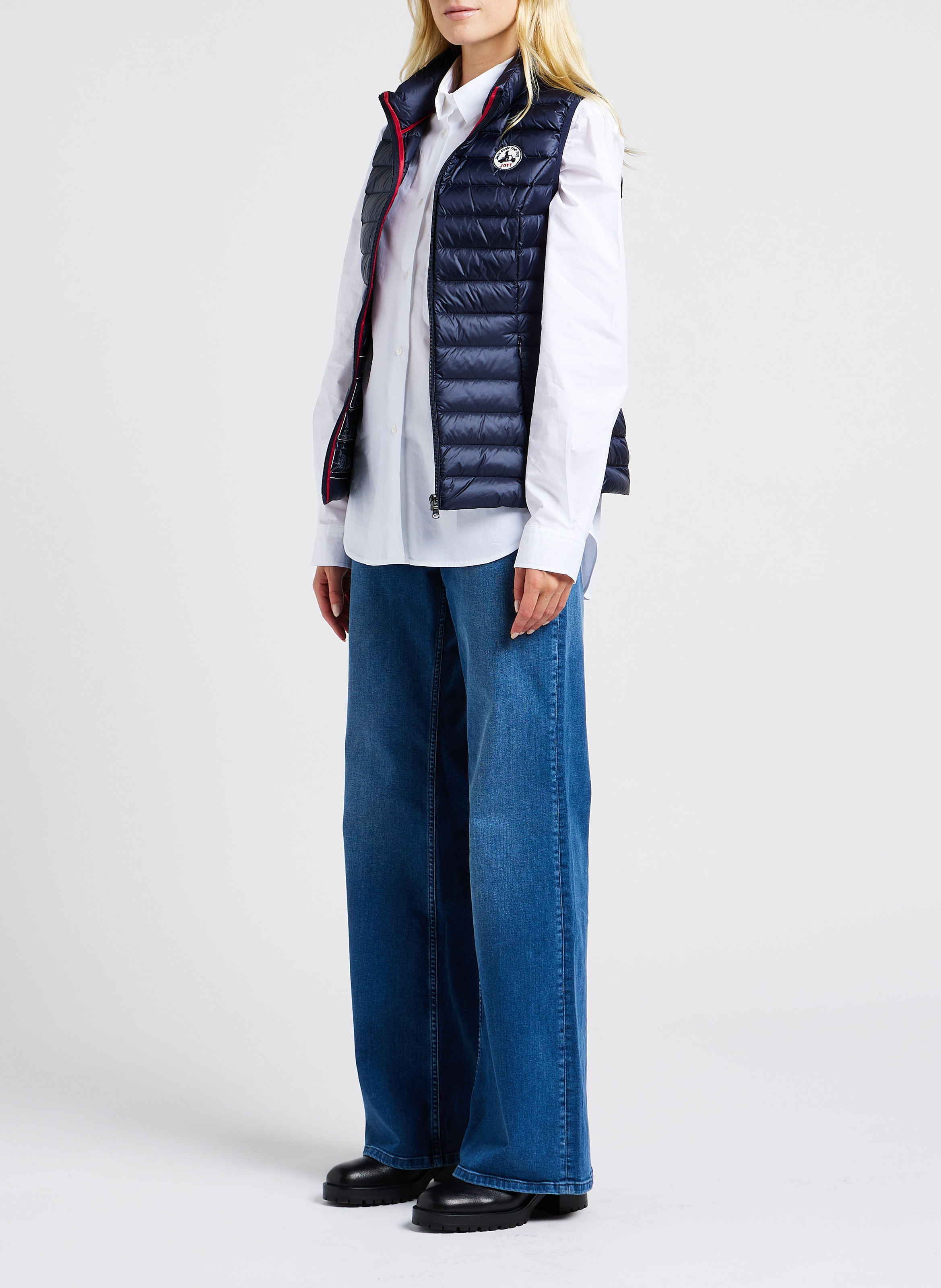 Chemise à col classique droite en coton ACQUAVERDE Blanc