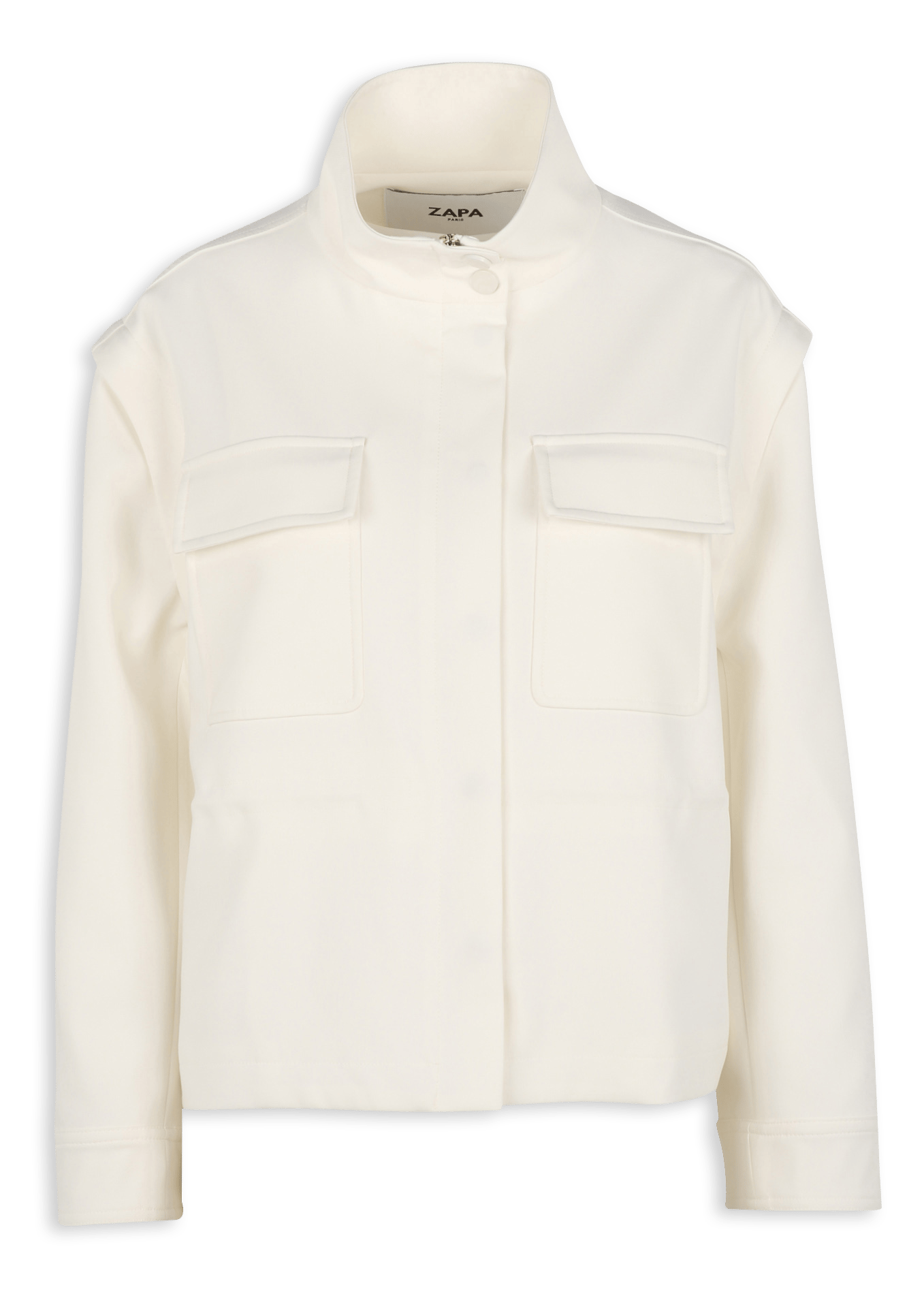 Veste col montant  ZAPA Blanc
