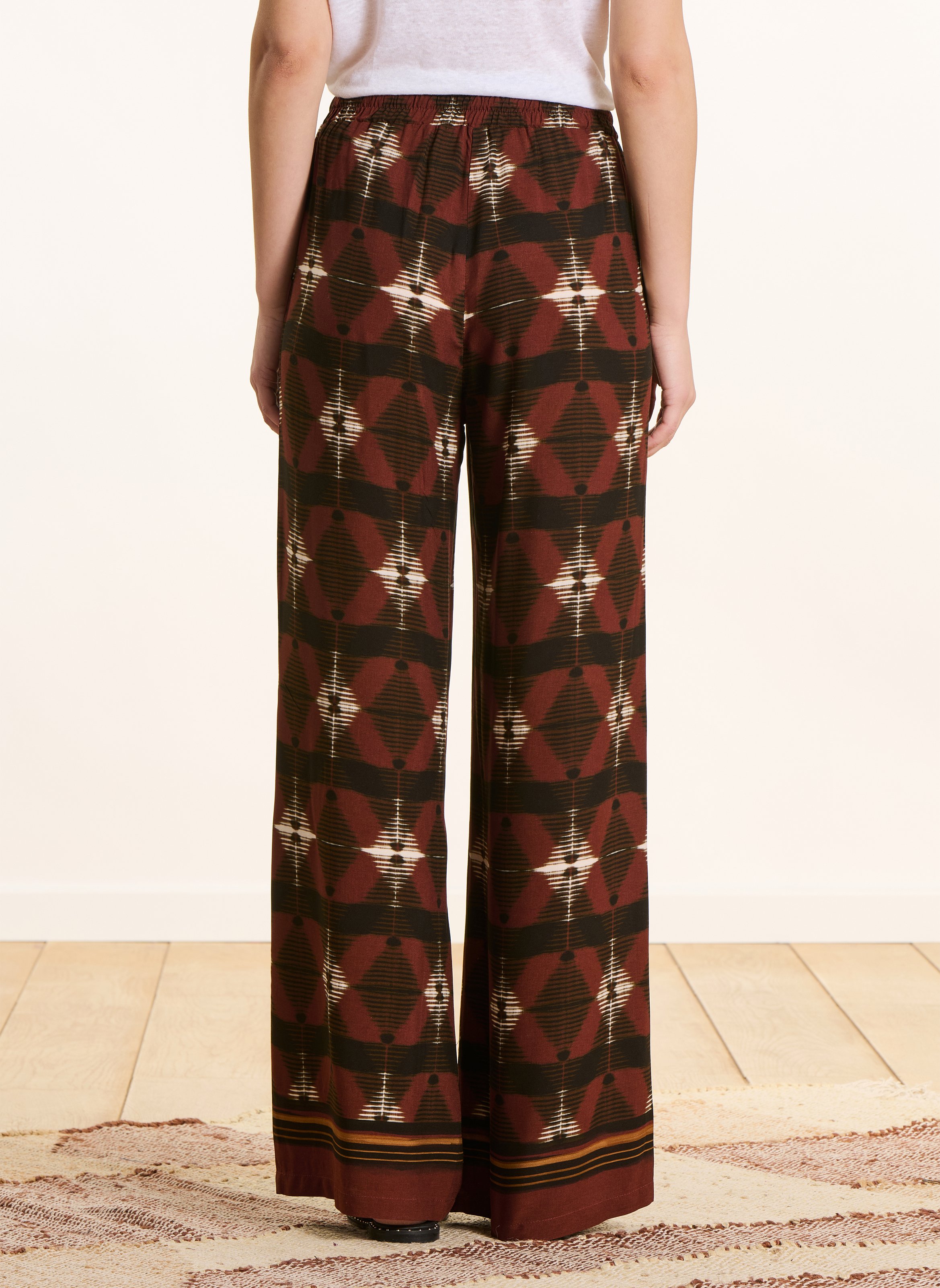 Coupe large imprimé LA FEE MARABOUTEE Marron