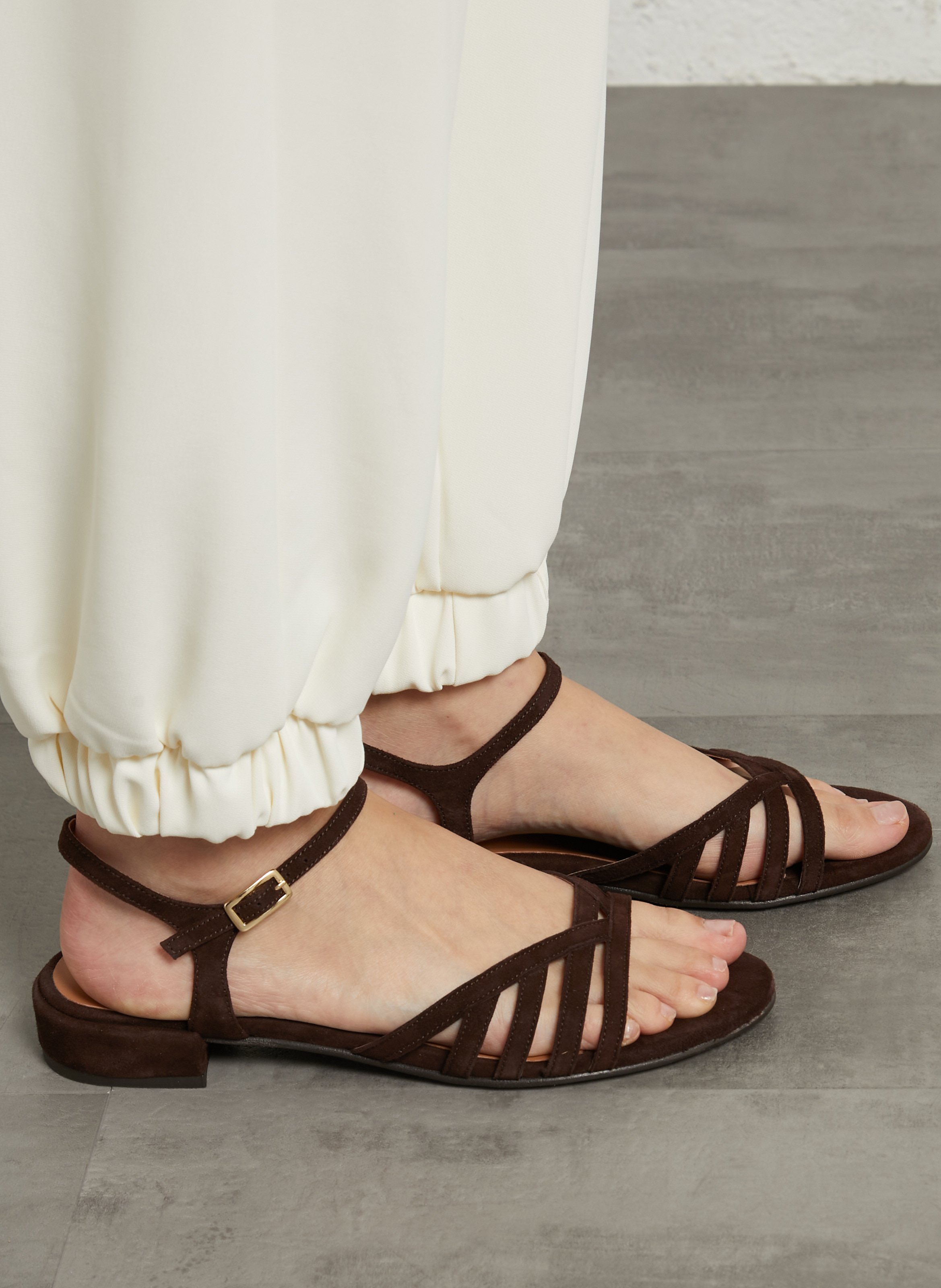 Leren sandalen MELLOW YELLOW Bruin