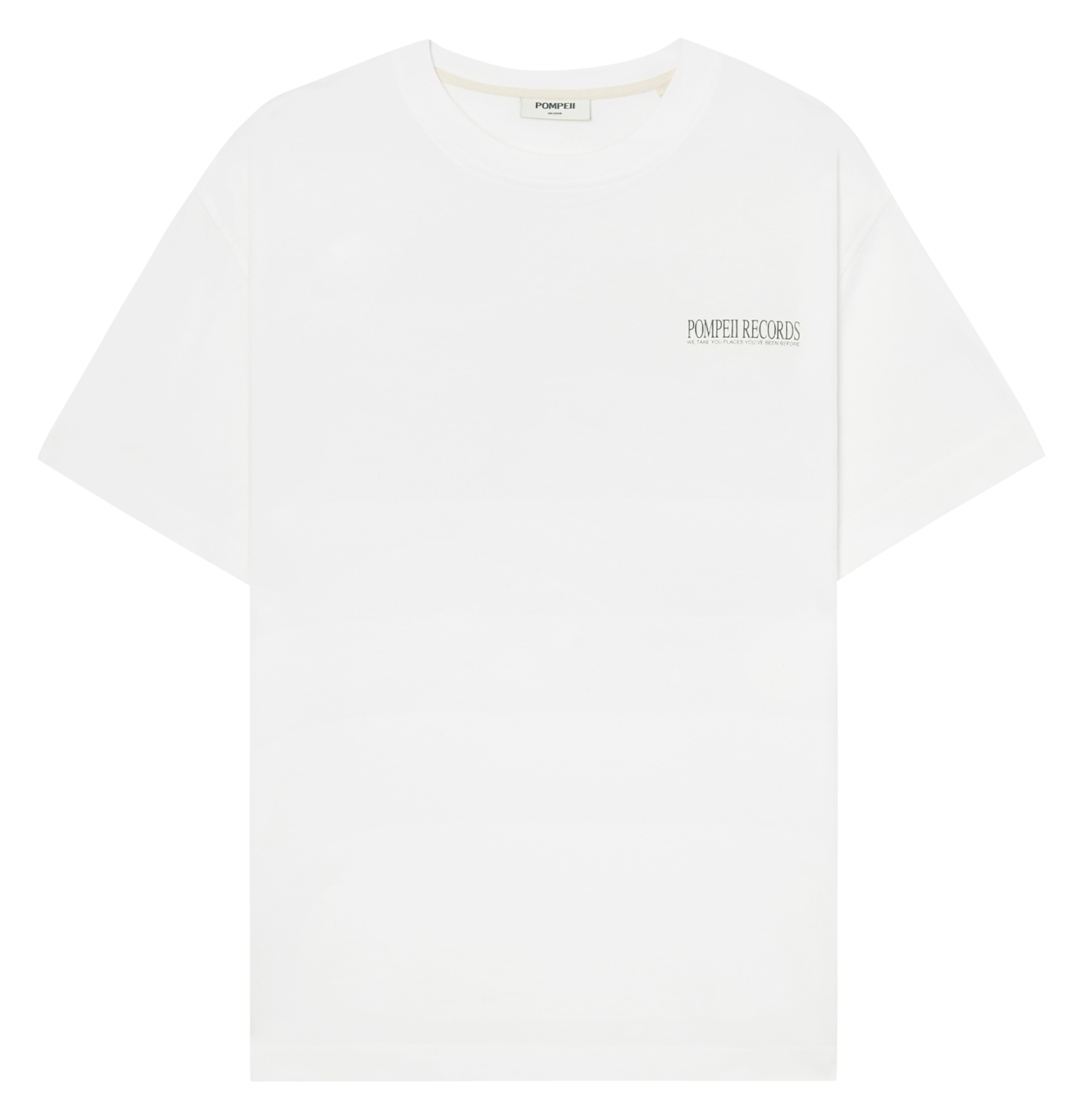 Round-neck printed T-shirt POMPEII White