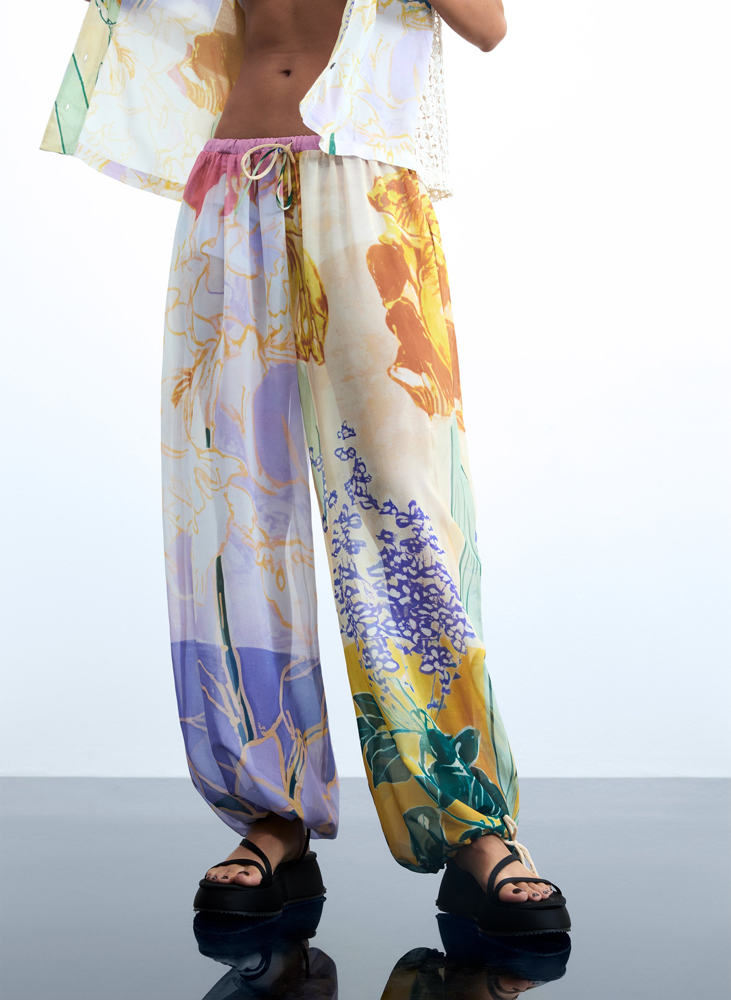 Pantalon ballon imprimé DESIGUAL Multicolore