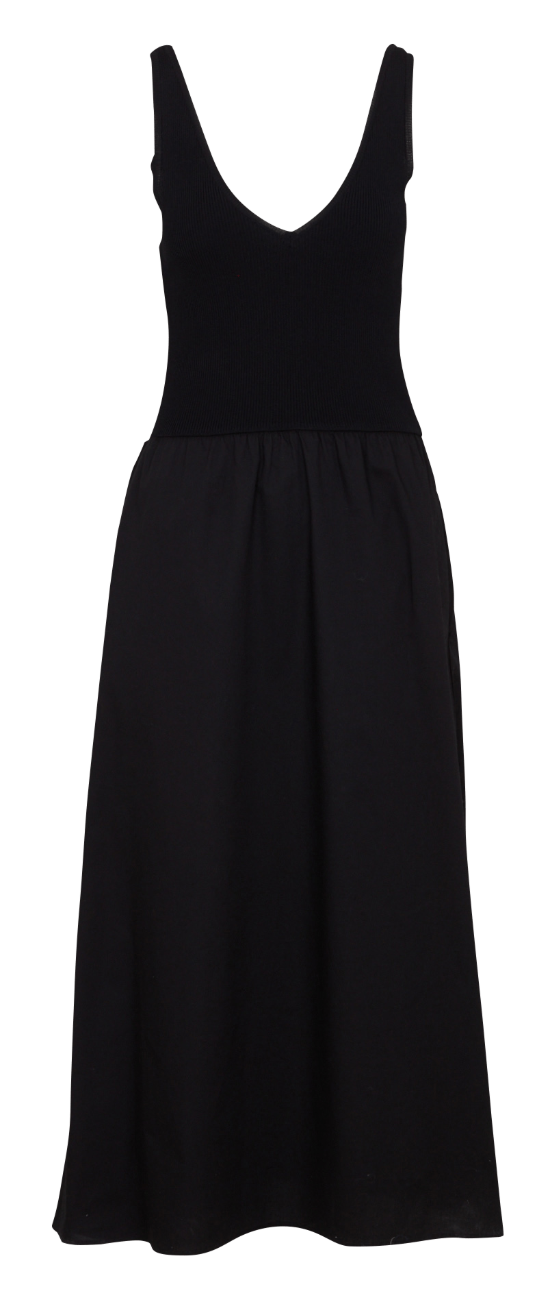 Robe longue col v MAISON 123 Noir