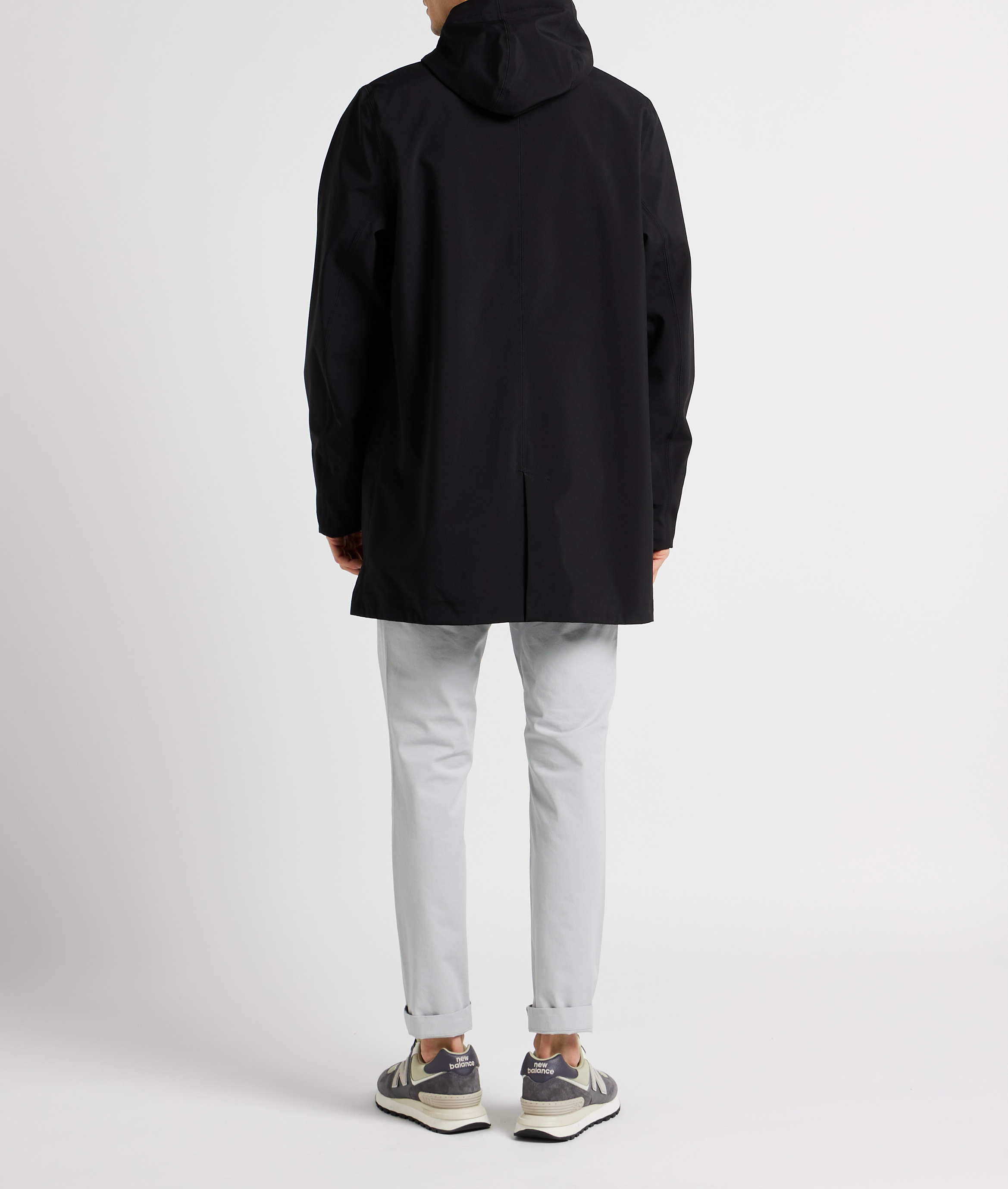 Weiter Kapuzenparka mit Stehkragen K-WAY Schwarz