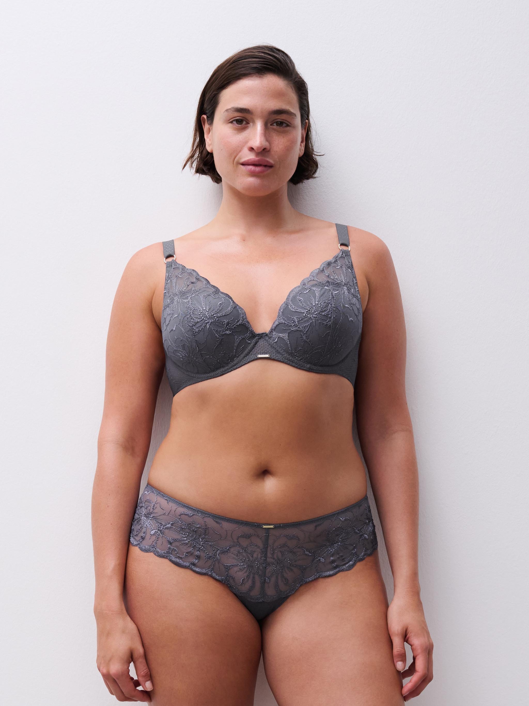 Plunge cup bra CHANTELLE Grey
