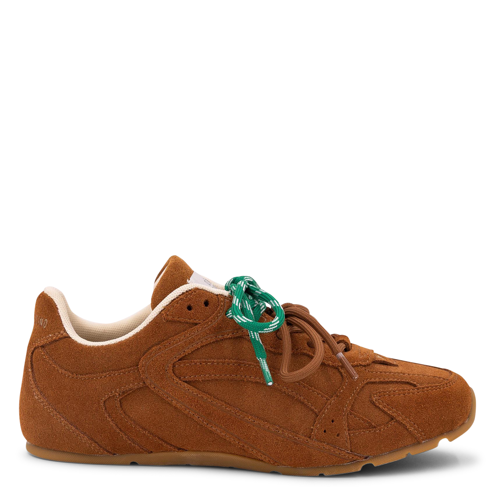 Leren sneakers met veters 0'105 Bruin