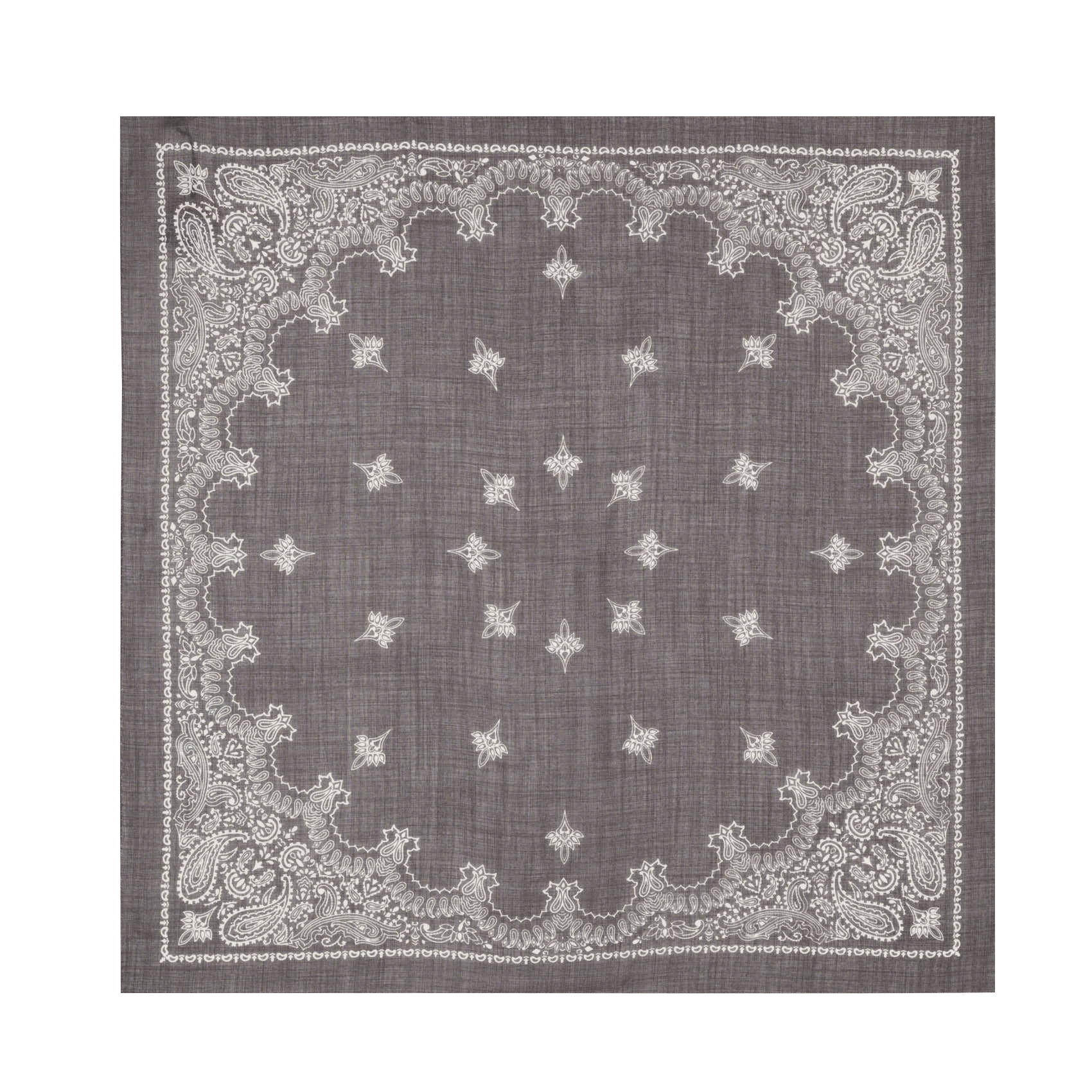 Foulard imprimé en laine DESTIN Gris