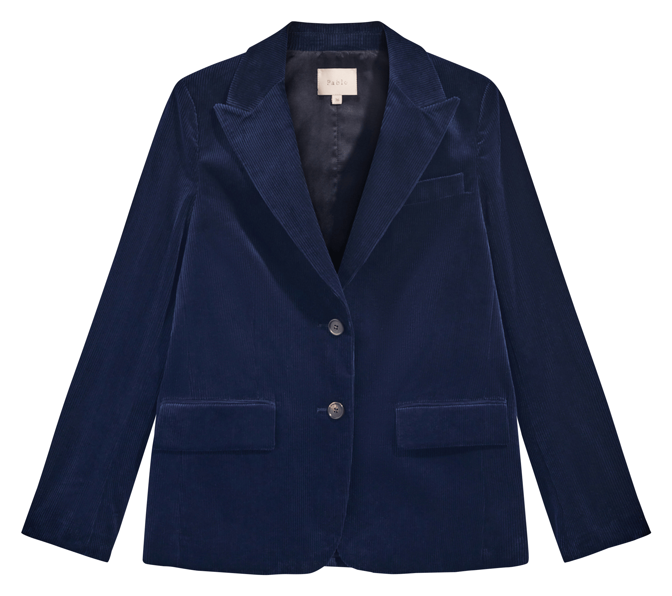 Straight blazer in cotton blend PABLO Blue