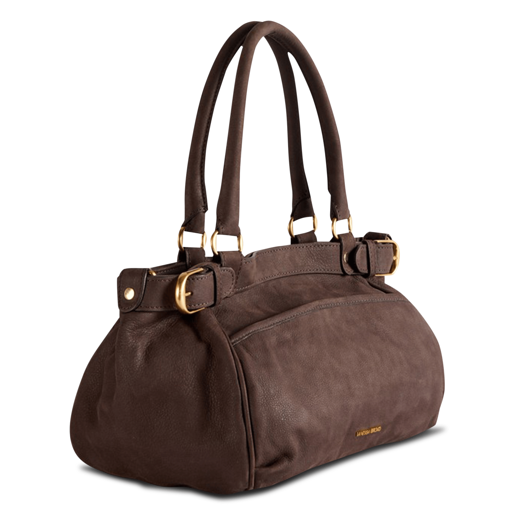Handtasche aus Leder VANESSA BRUNO Braun