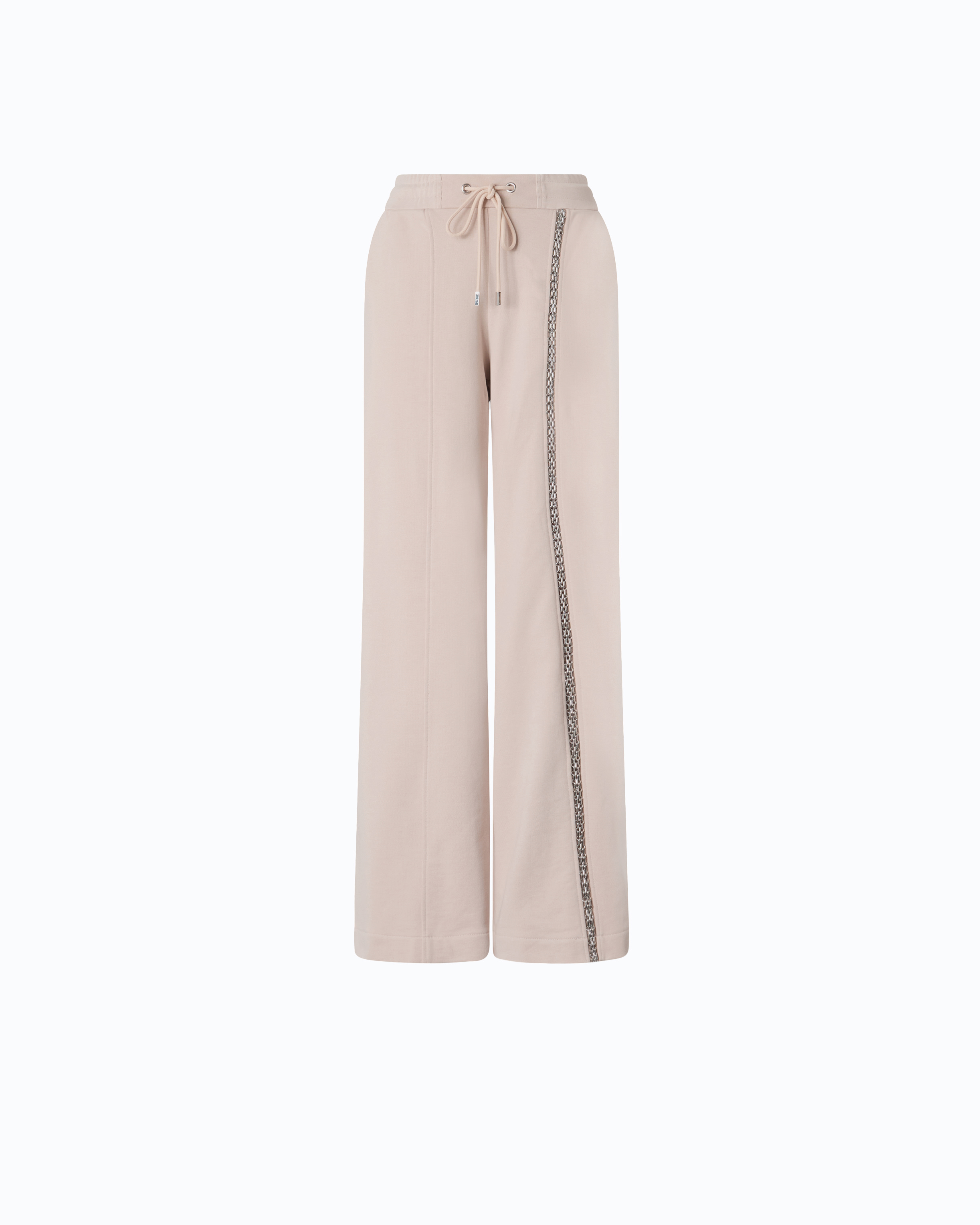 Wide-leg trousers with drawstring and chain PINKO Grey