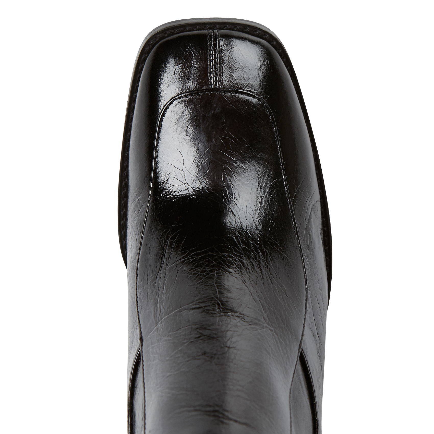 Vintage-Lederstiefel mit Absatz JONAK Schwarz