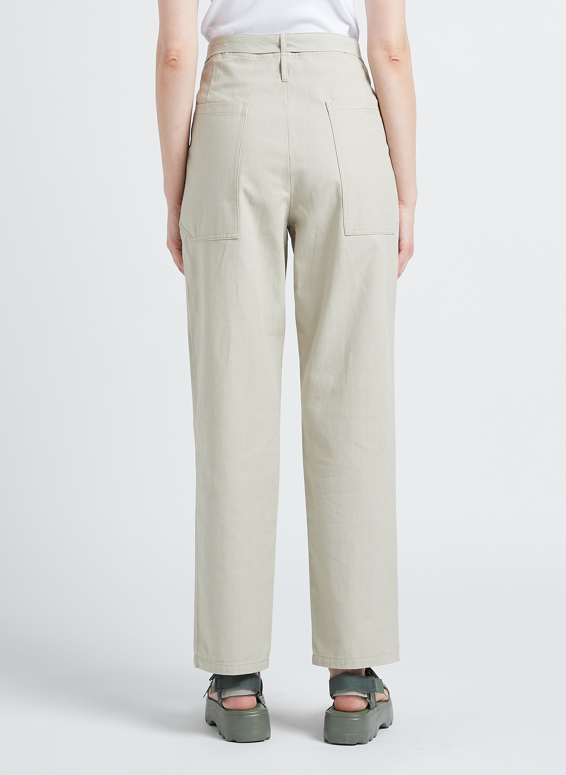 Weite Hose aus Bio-Baumwolle HUMANOID Grau