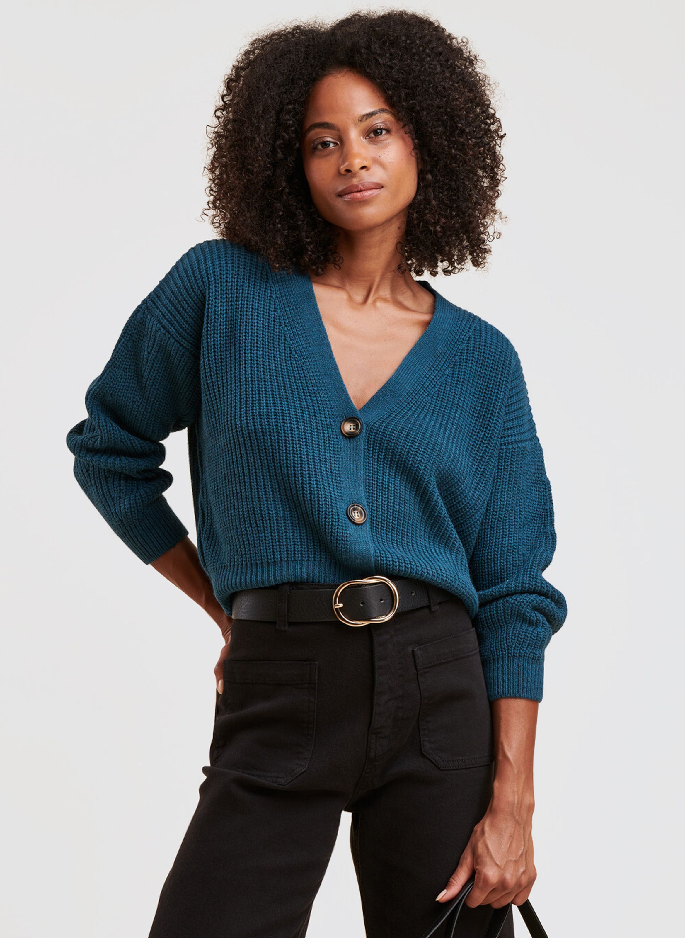 Pull femme best sale bleu petrole