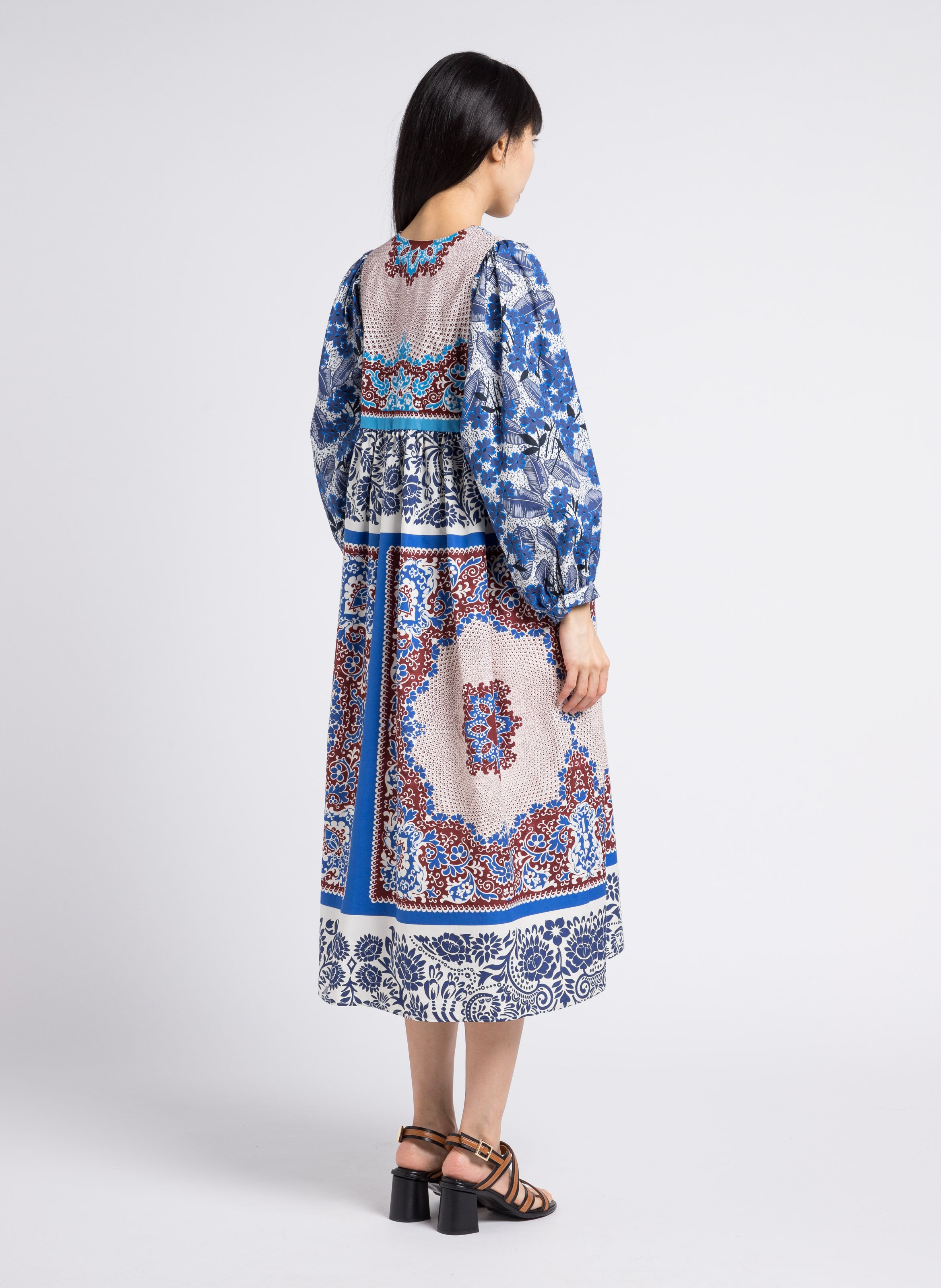 Heeled leather sandals BILLI BI Multicolored