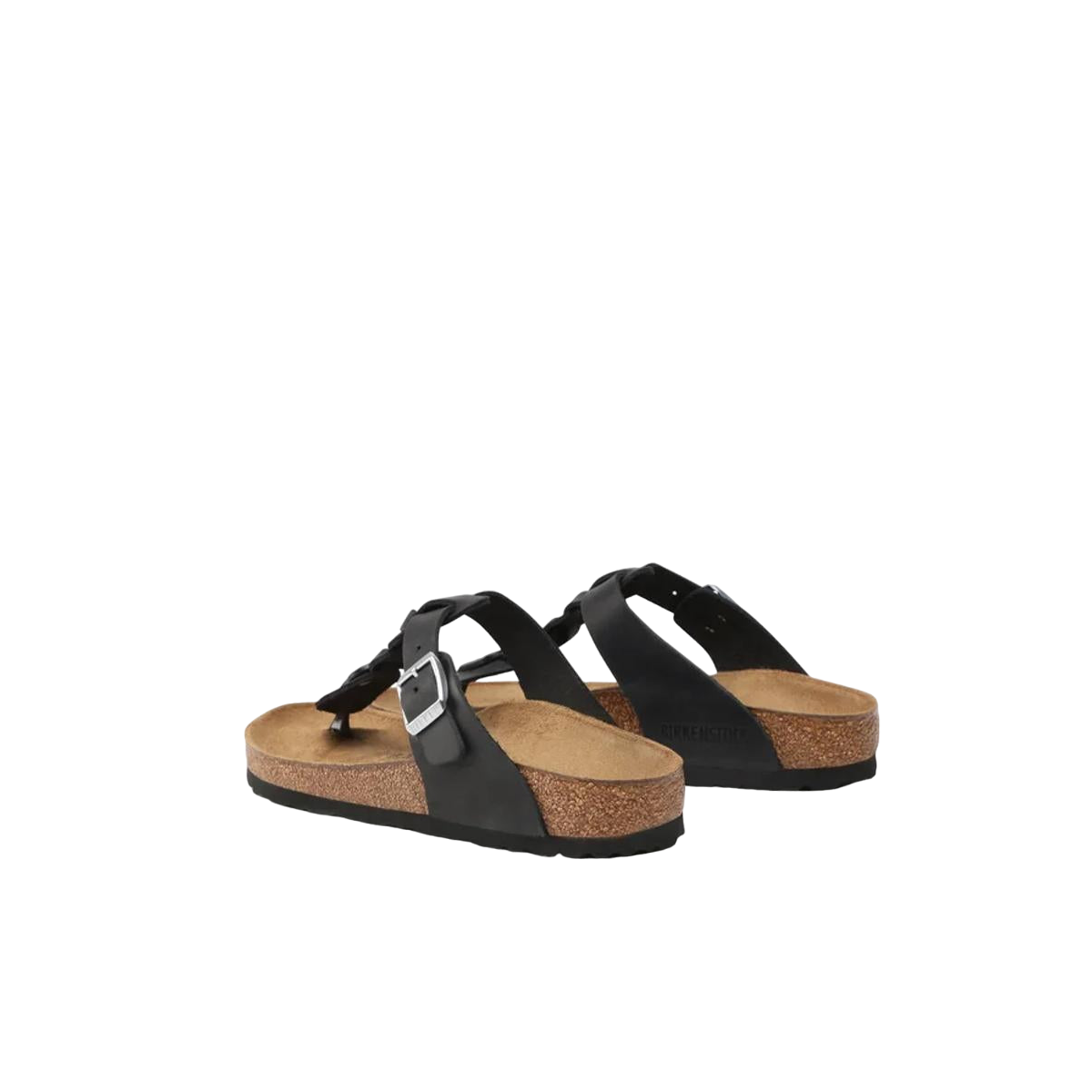 Faux leather sandals BIRKENSTOCK Black