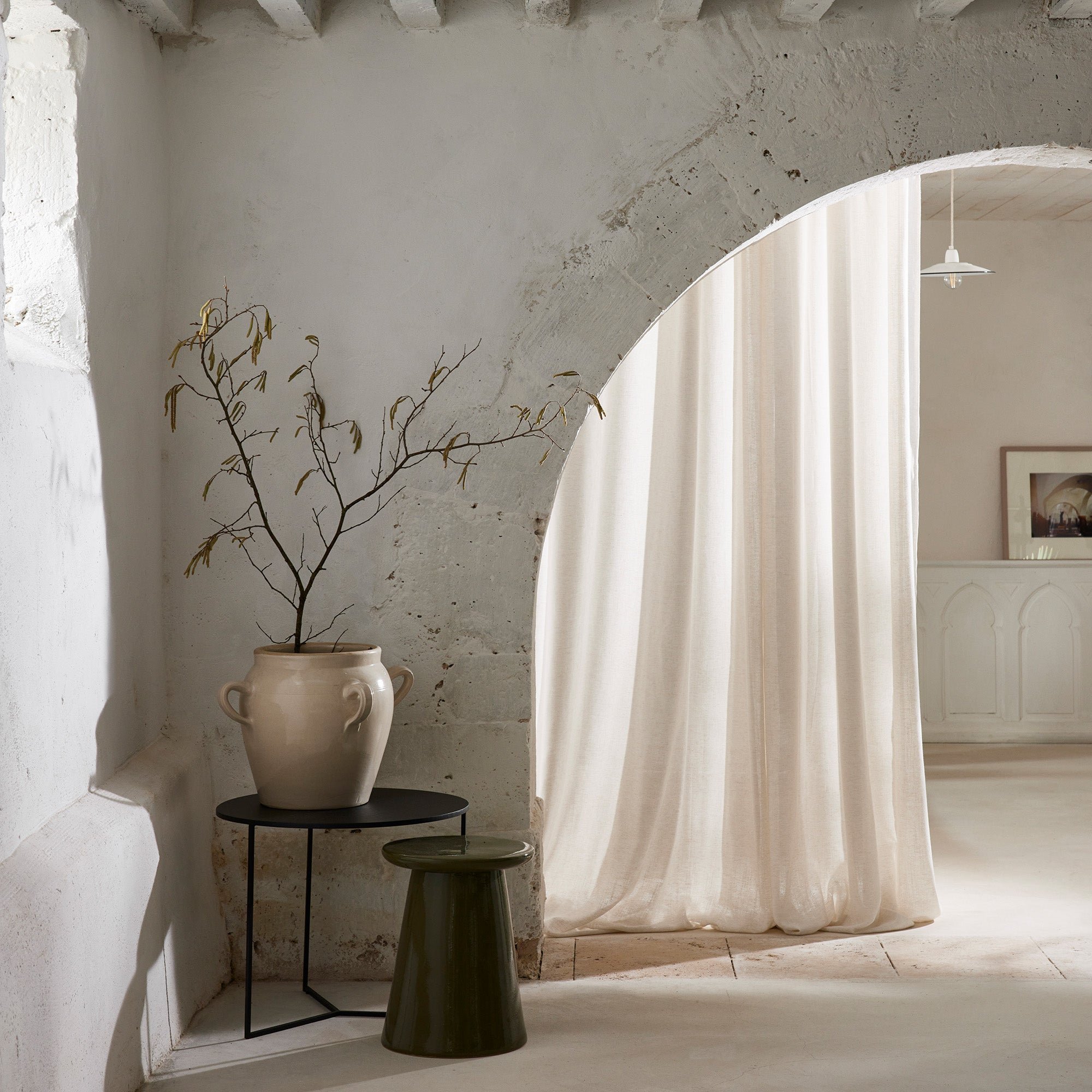 Voile curtain with eyelets MADURA