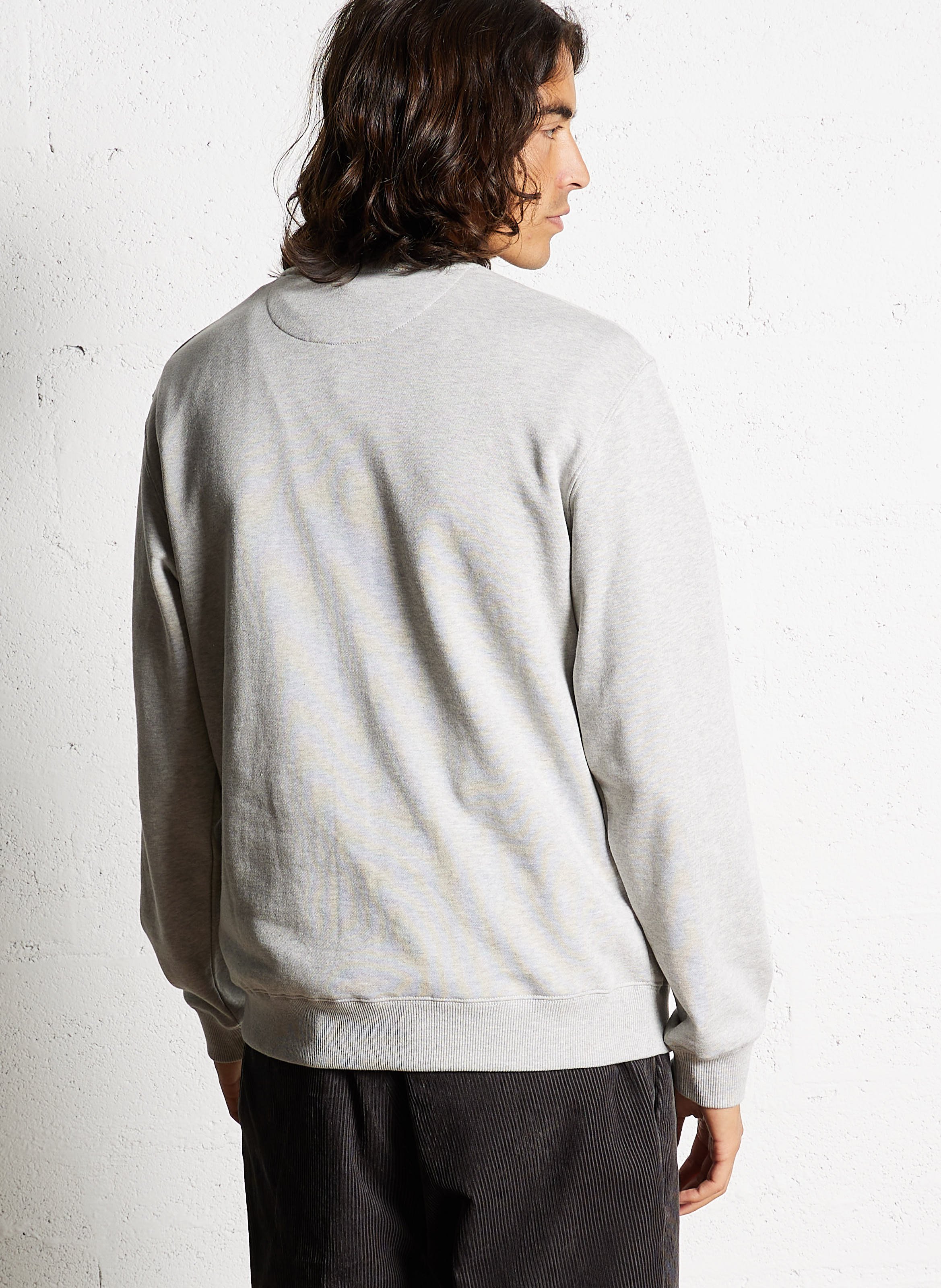 Weites Rundhals-Sweatshirt aus Baumwolle SCOTCH AND SODA Grau