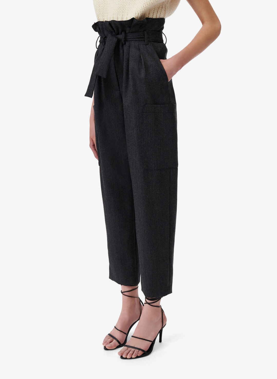 Straight wool trousers IRO Grey