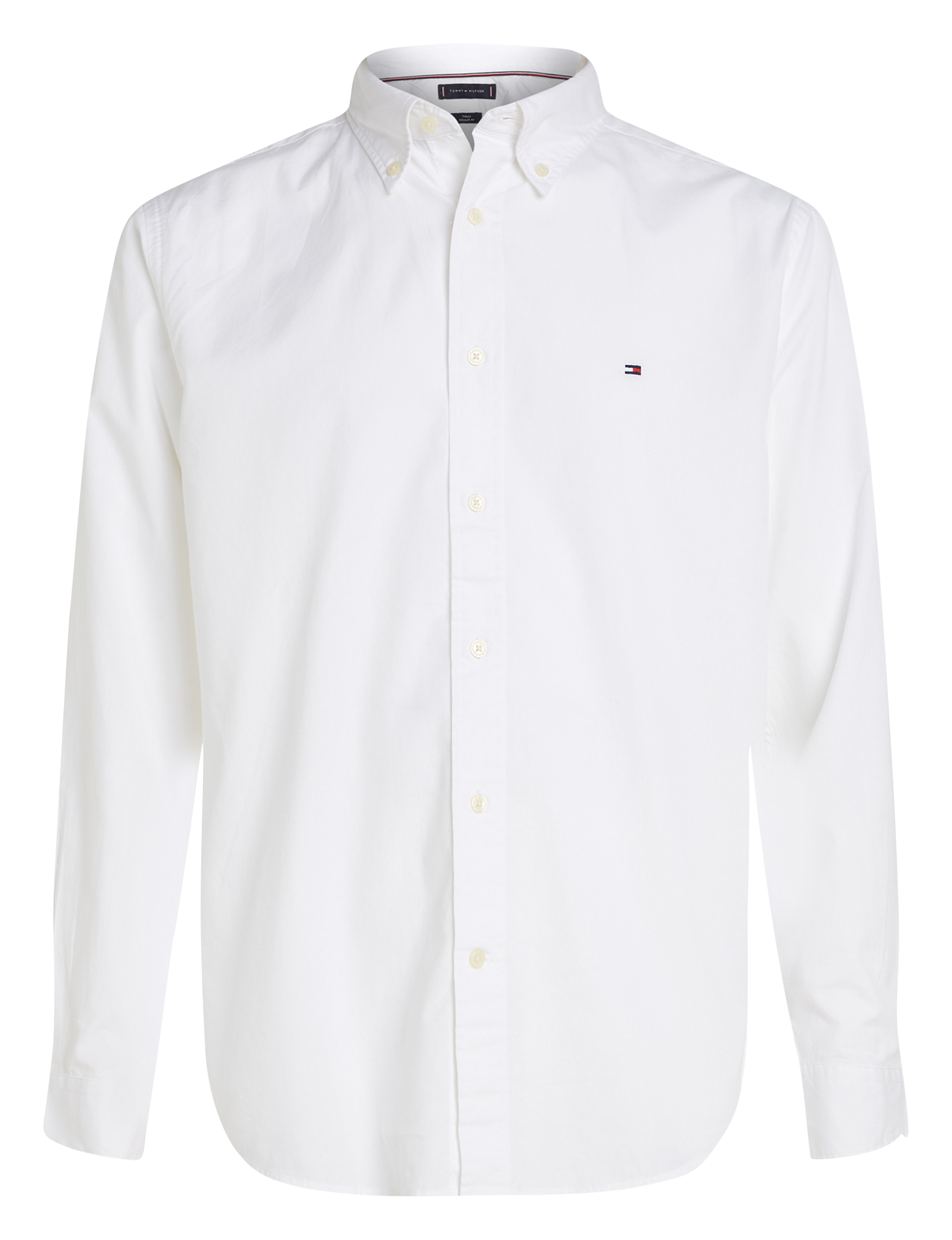 Straight buttoned cotton shirt TOMMY HILFIGER White