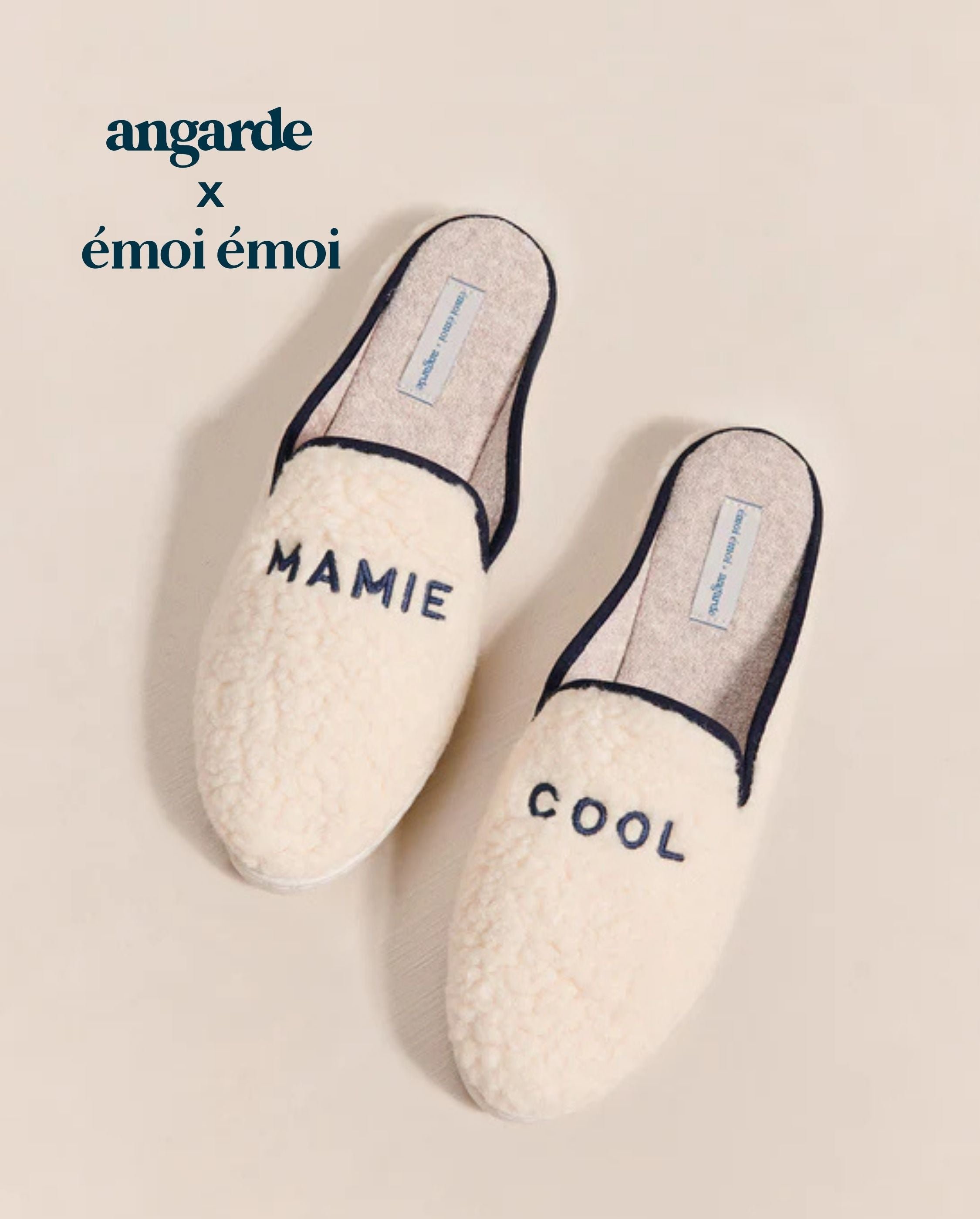 Cool grandma women&#039;s mule, collab&#039; x émoi émoi ANGARDE White