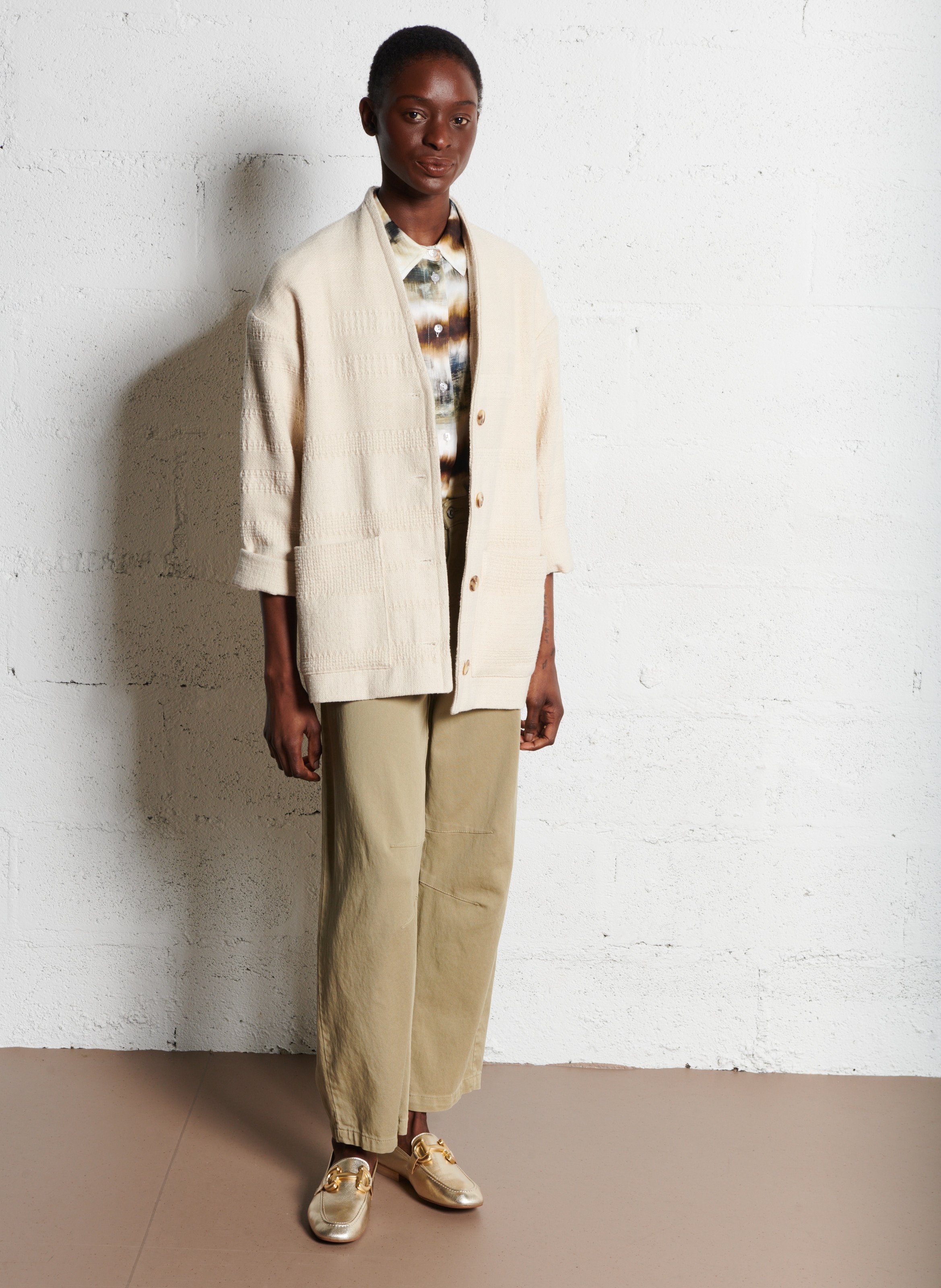 Klassisches Hemd PLEASE Beige