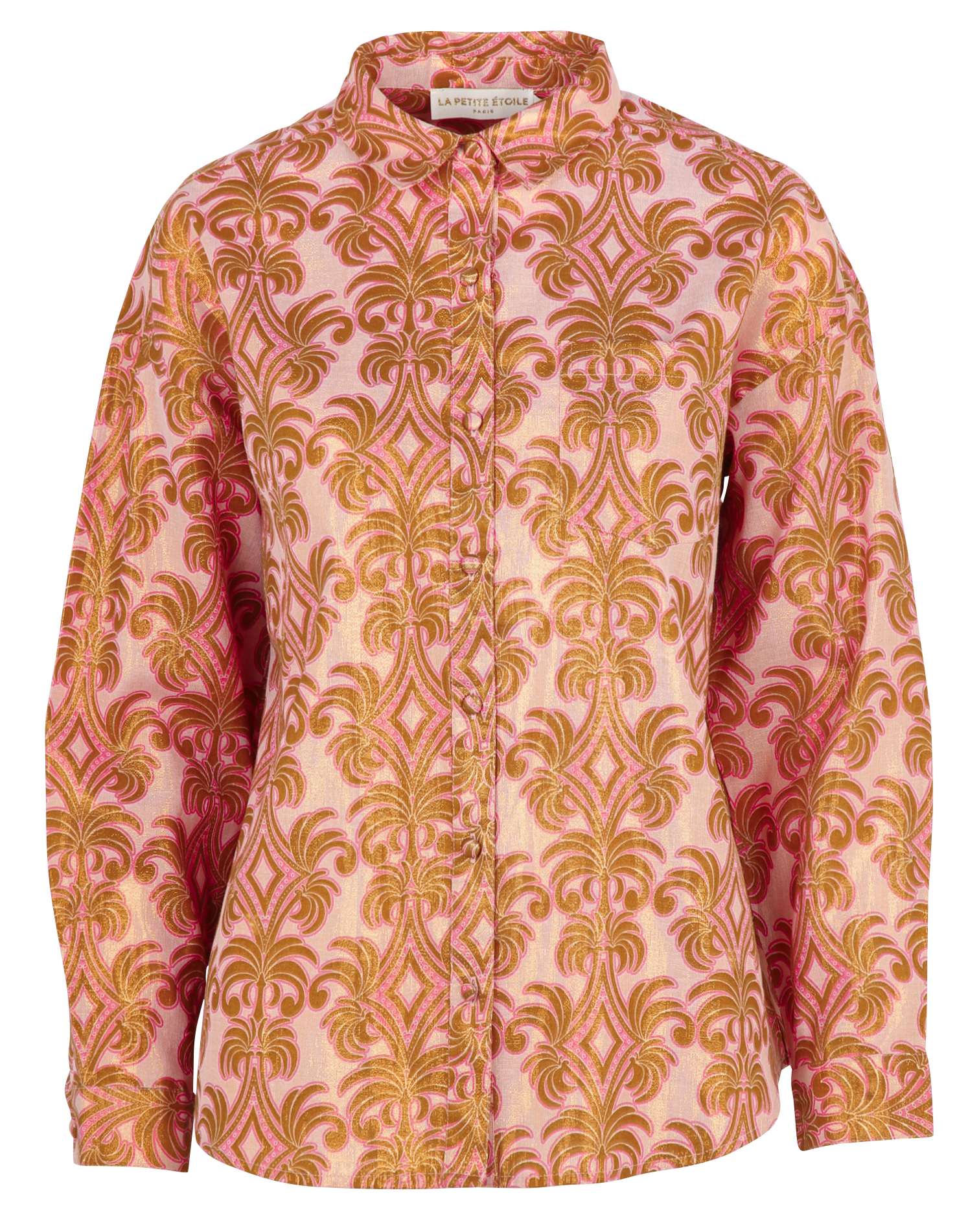 Chemise droite en coton mélangé LA PETITE ETOILE Doré