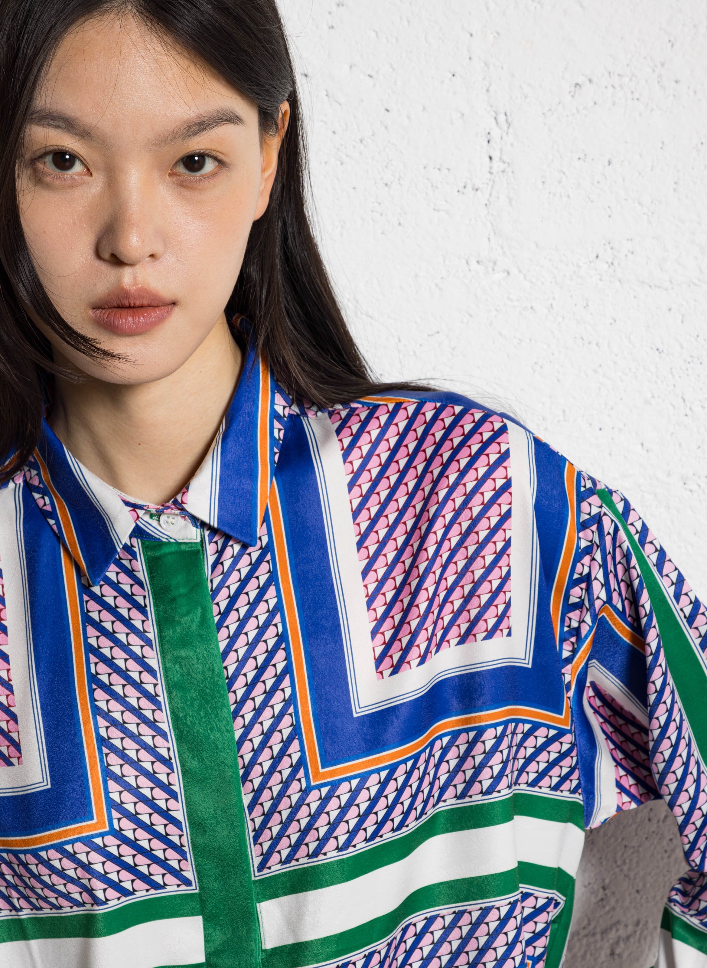 Chemise col classique ample LA PETITE ETOILE Multicolore