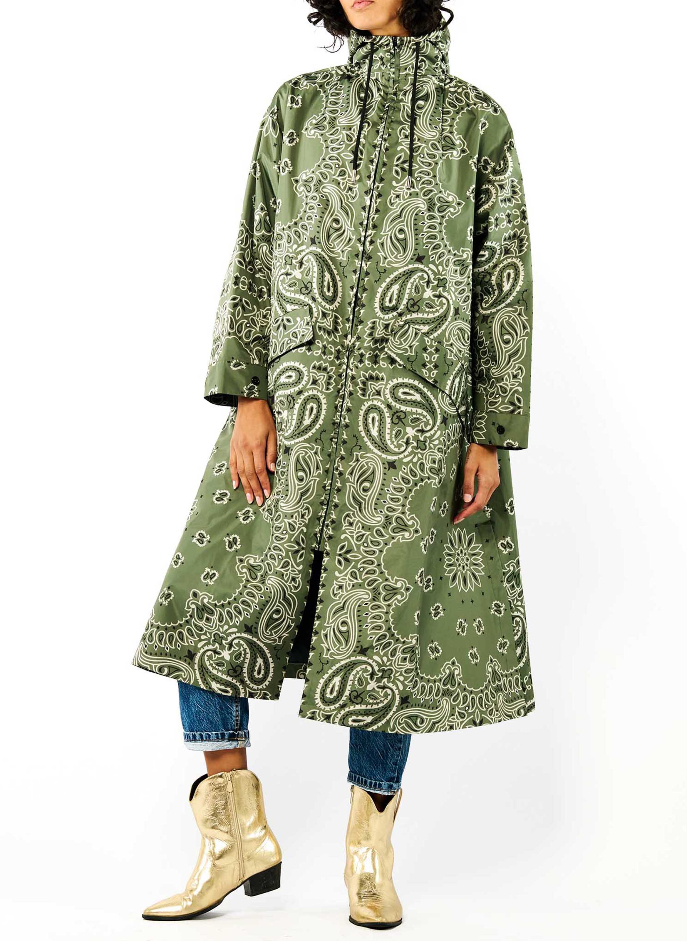 Oversized Printed Windbreaker WILD