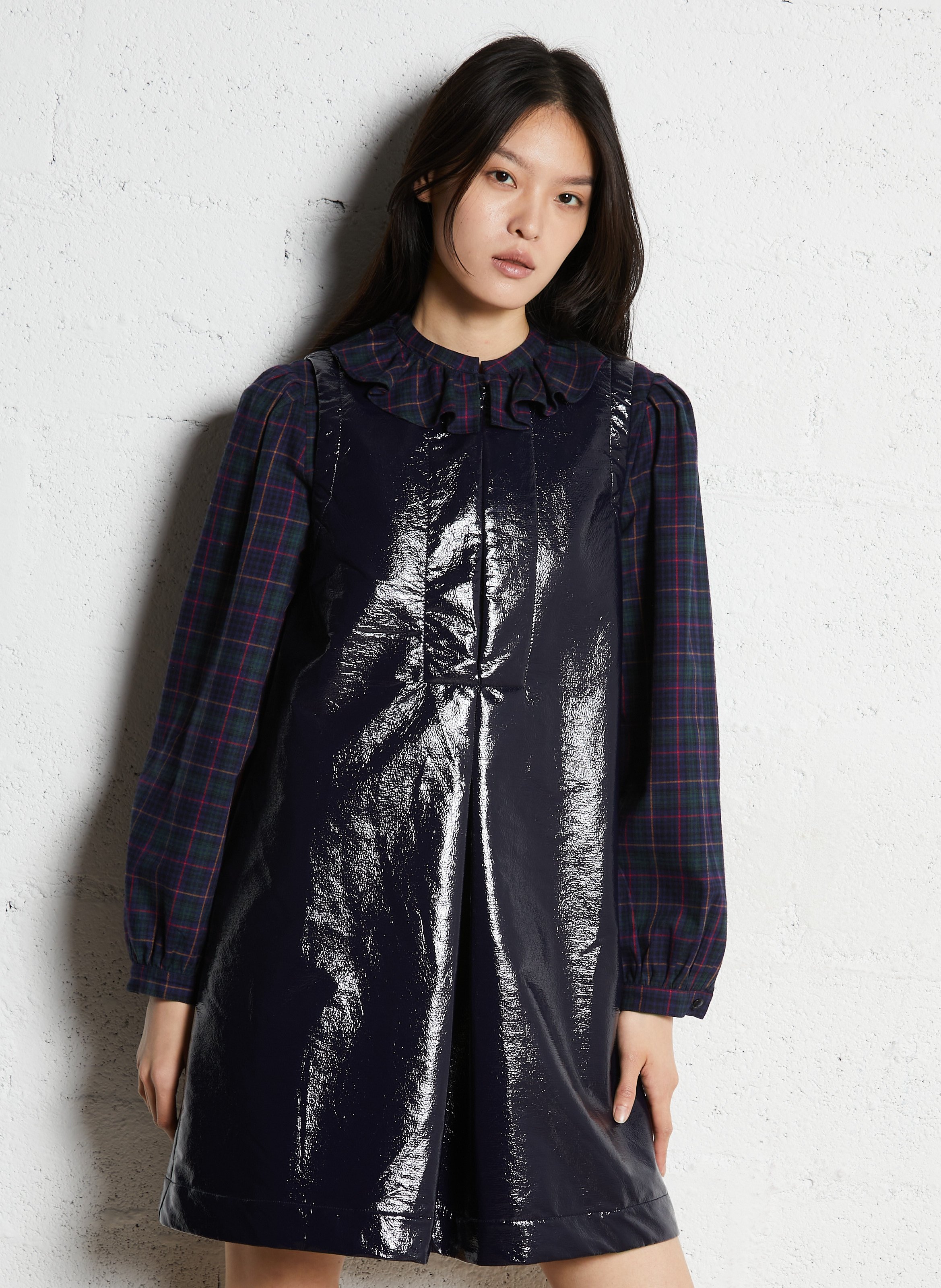 Short pinafore dress SUZIE WINKLE Blue