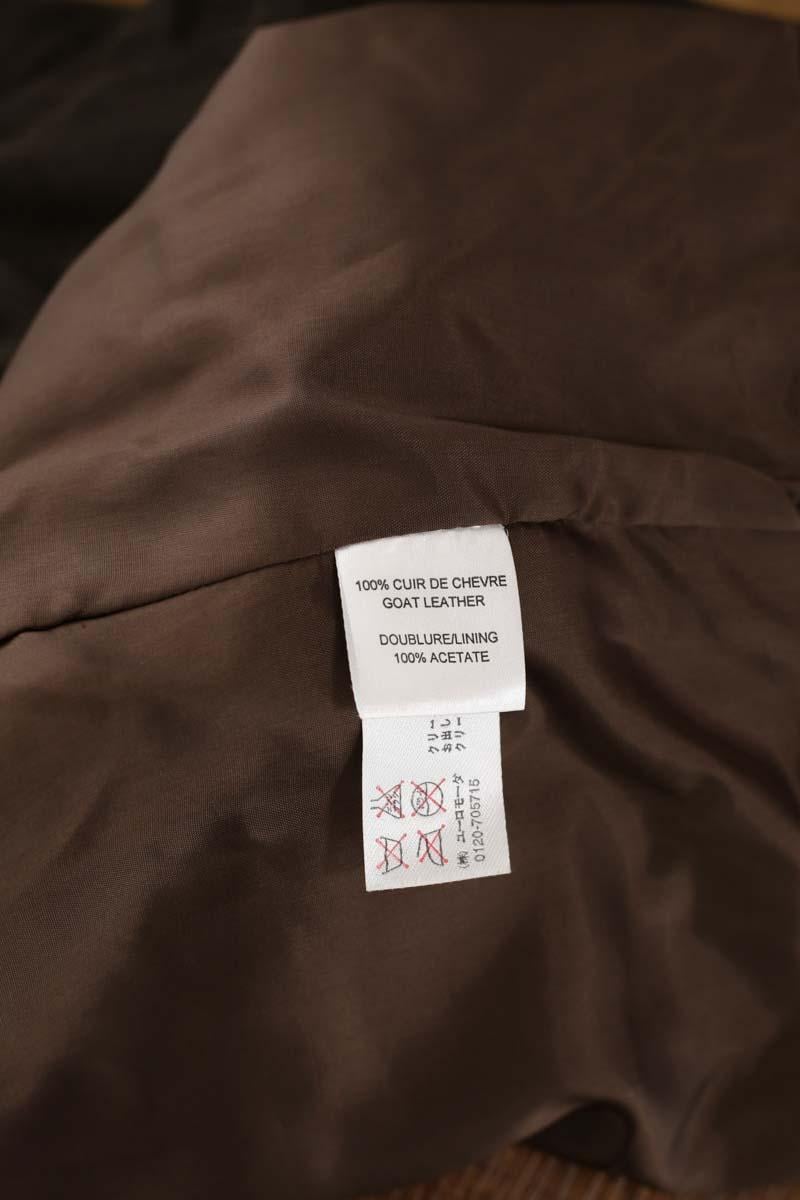 Short leather blazer PAULE KA - Seconde main Brown