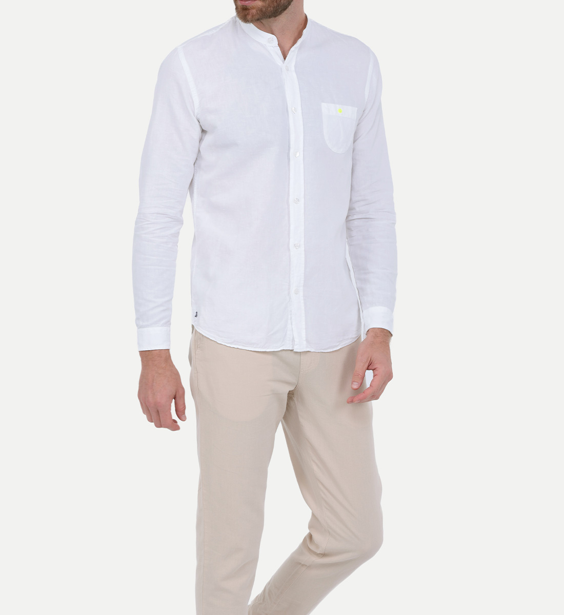 Cotton and linen shirt GILI'S White