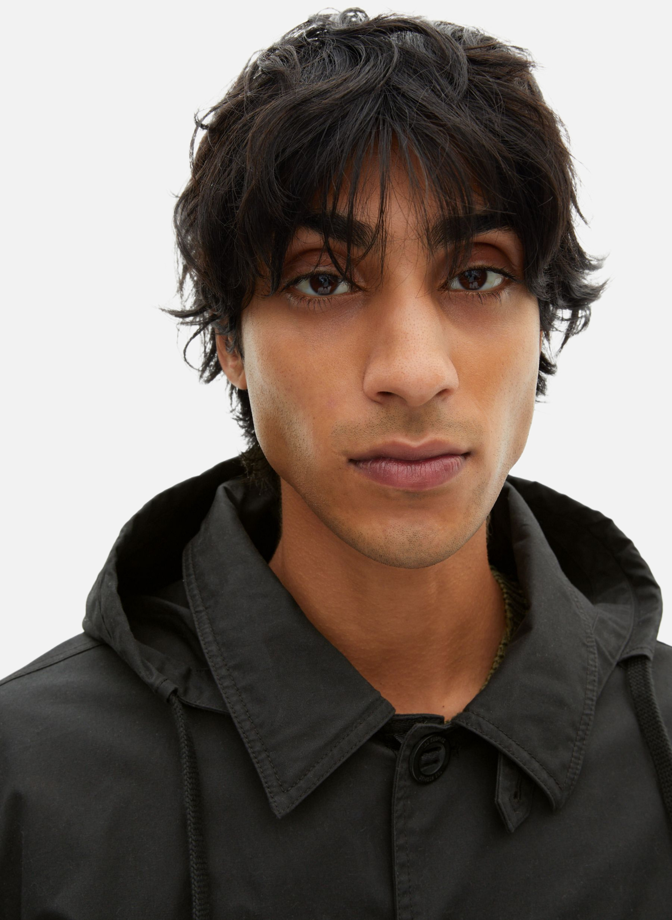 Cropped hooded parka THE KOOPLES Black