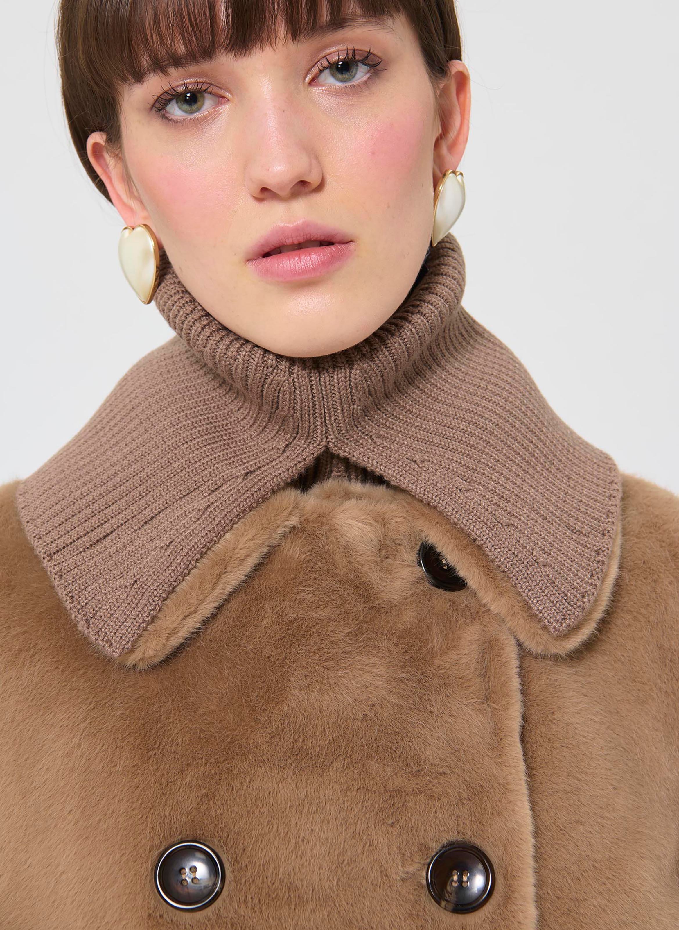 Cache cou côtelé uni TARA JARMON Beige