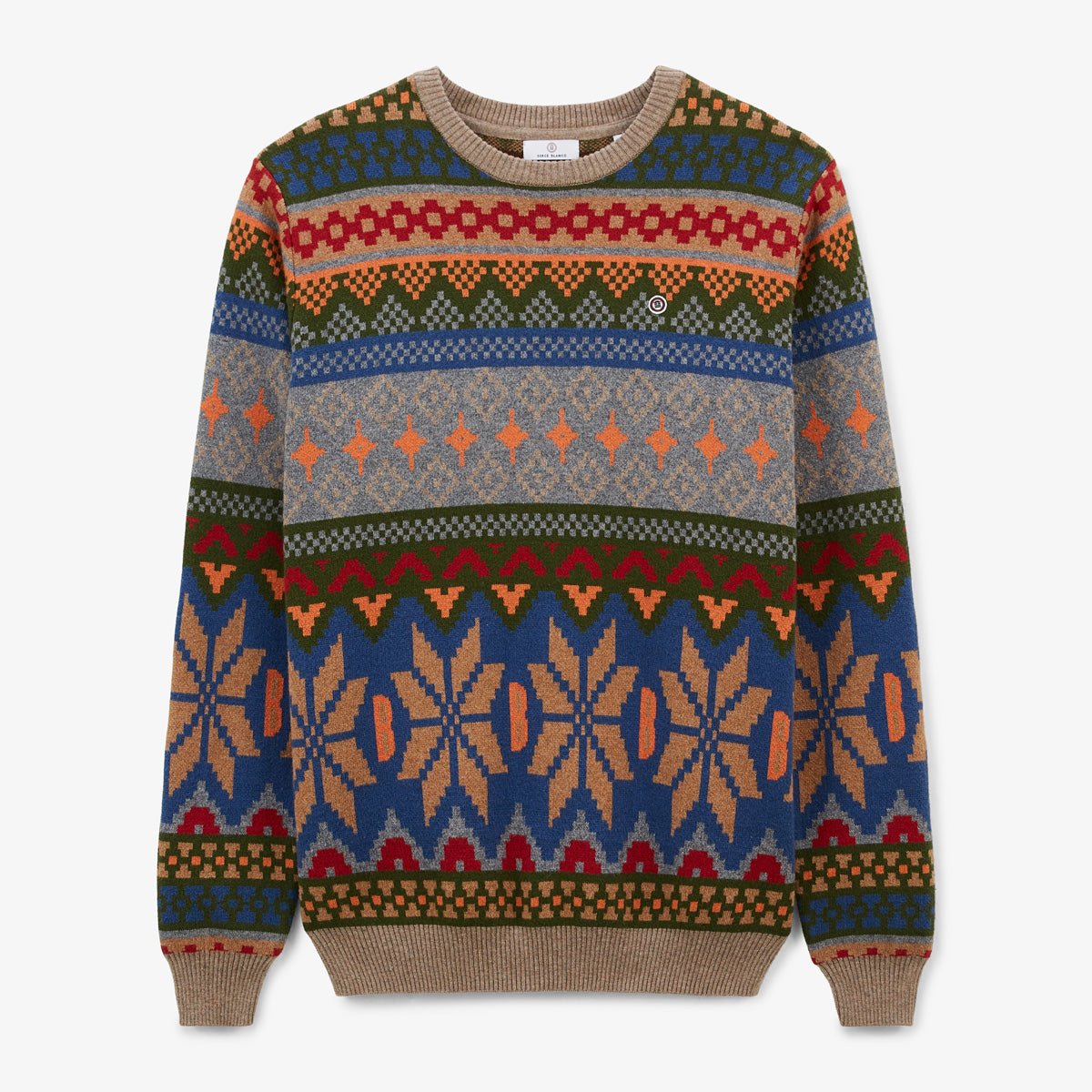 Jacquard patterned sweater SERGE BLANCO Multicolored
