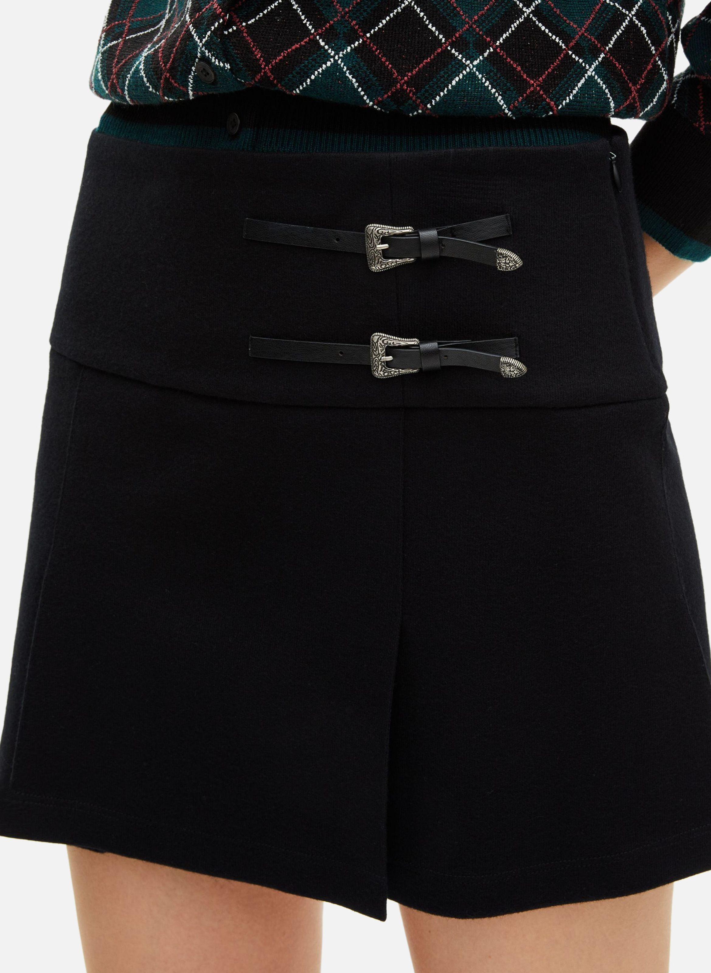 Short A-line skirt THE KOOPLES Black