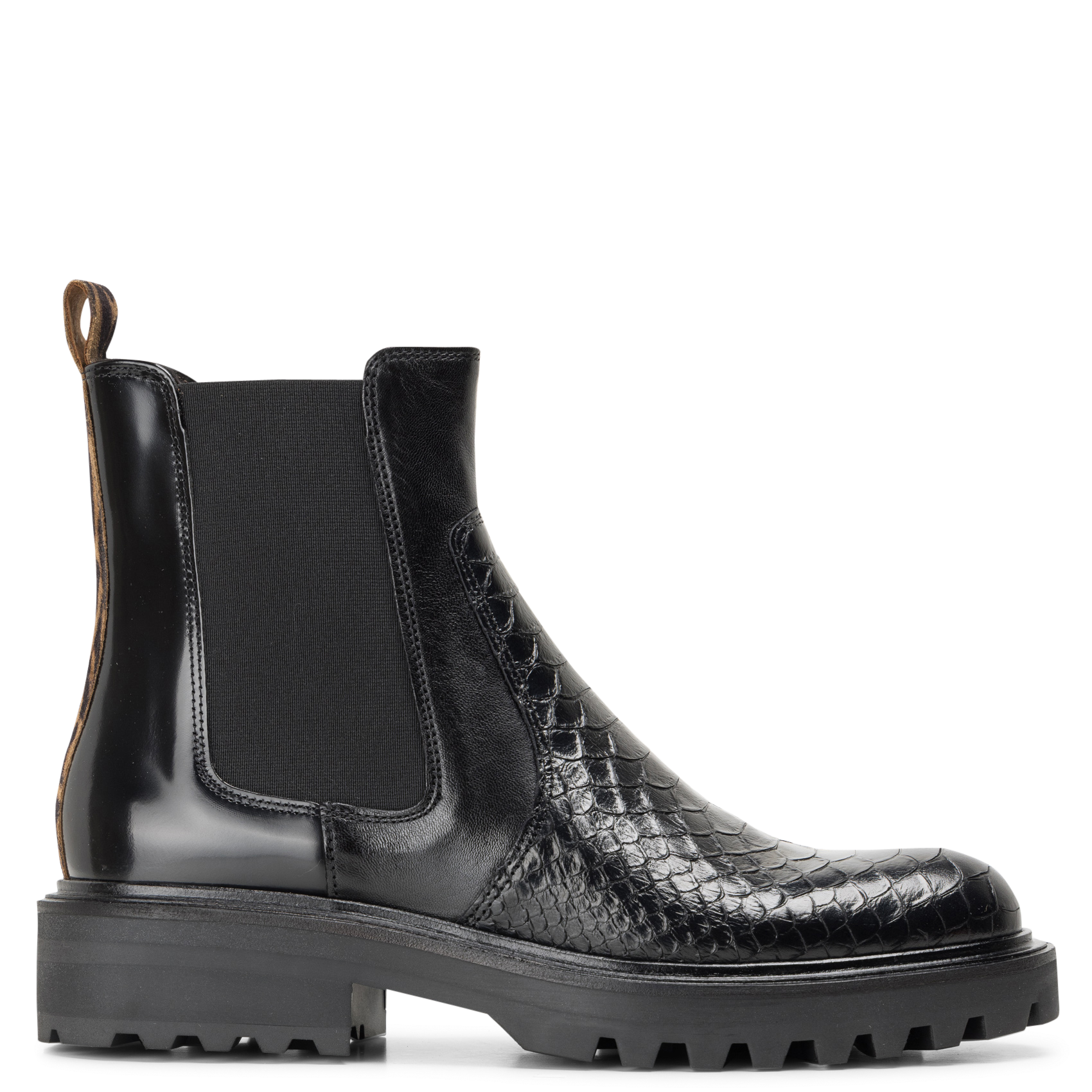 Lederstiefeletten BILLI BI Schwarz