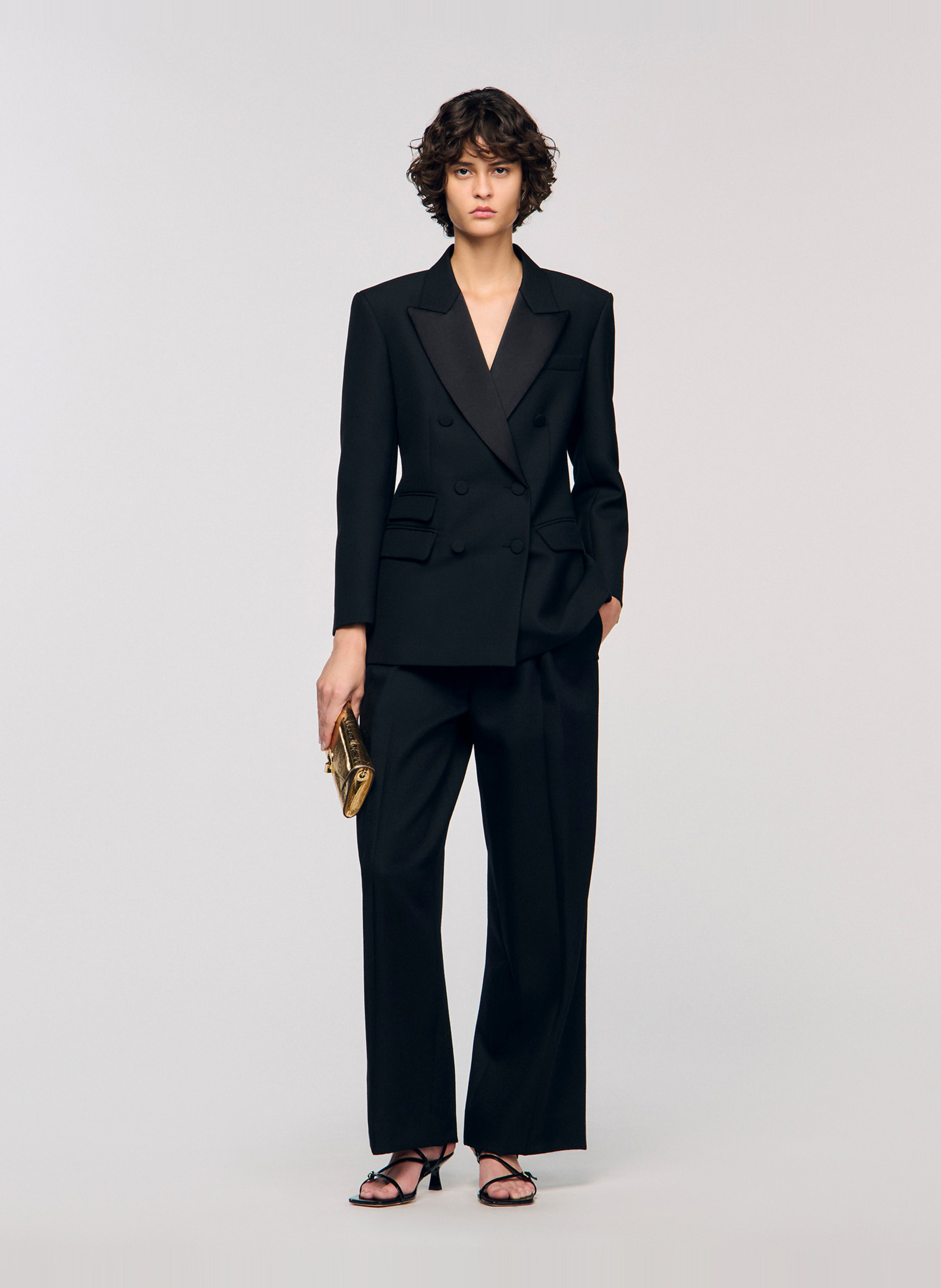 Getailleerd smokingjasje SANDRO Zwart