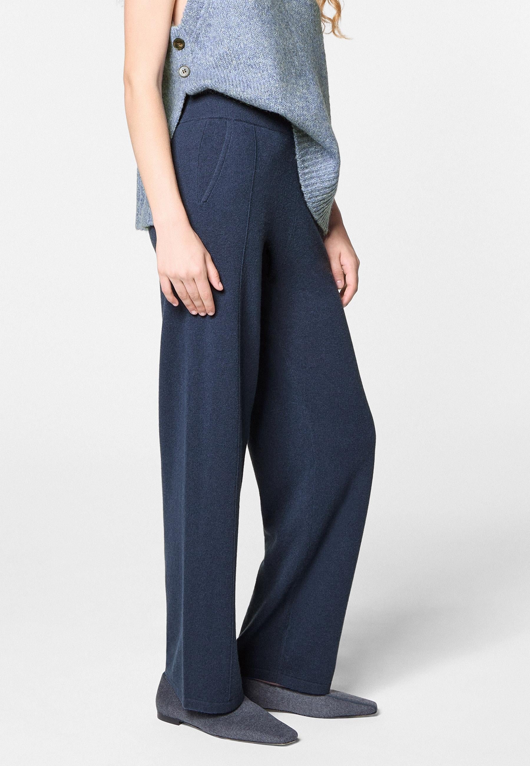 Wide woollen trousers RODIER Blue