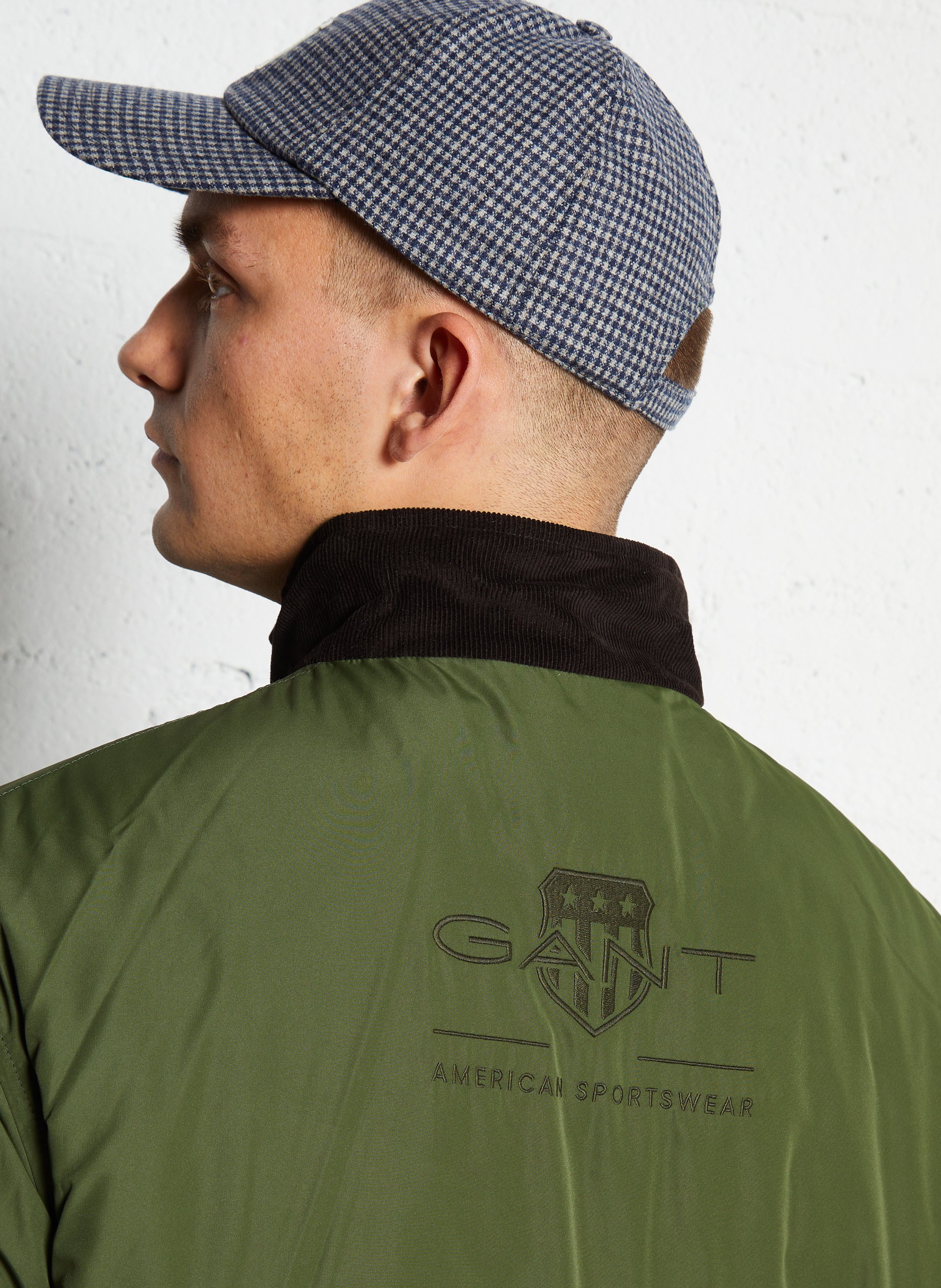 Reversible jacket with high neck GANT Blue