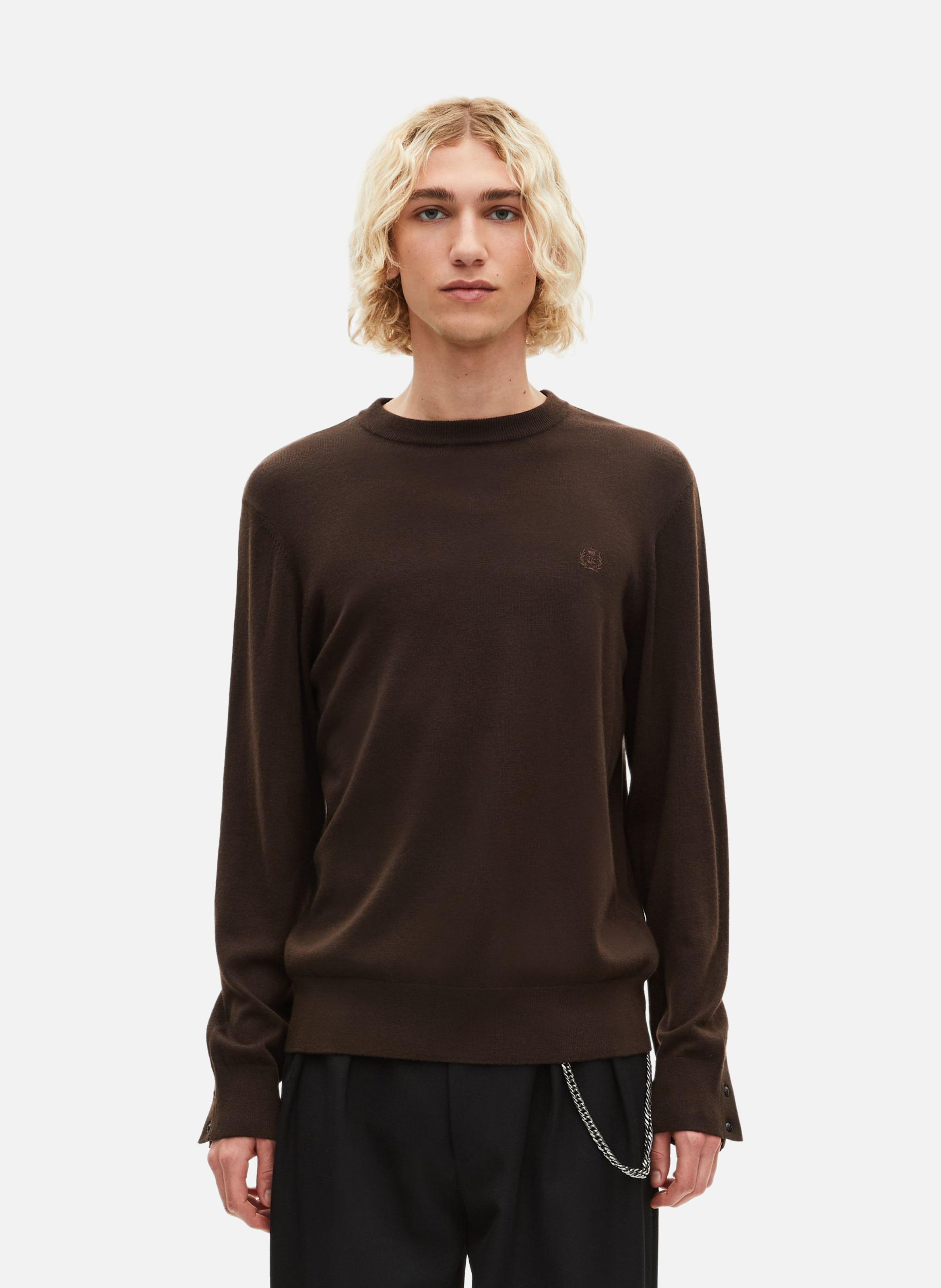 Merino wool sweater THE KOOPLES Brown