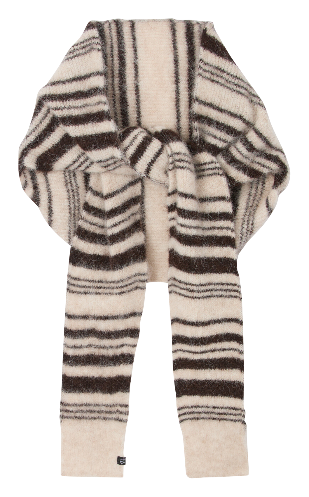 Echarpe en alpaga mélangé BA&SH Marron