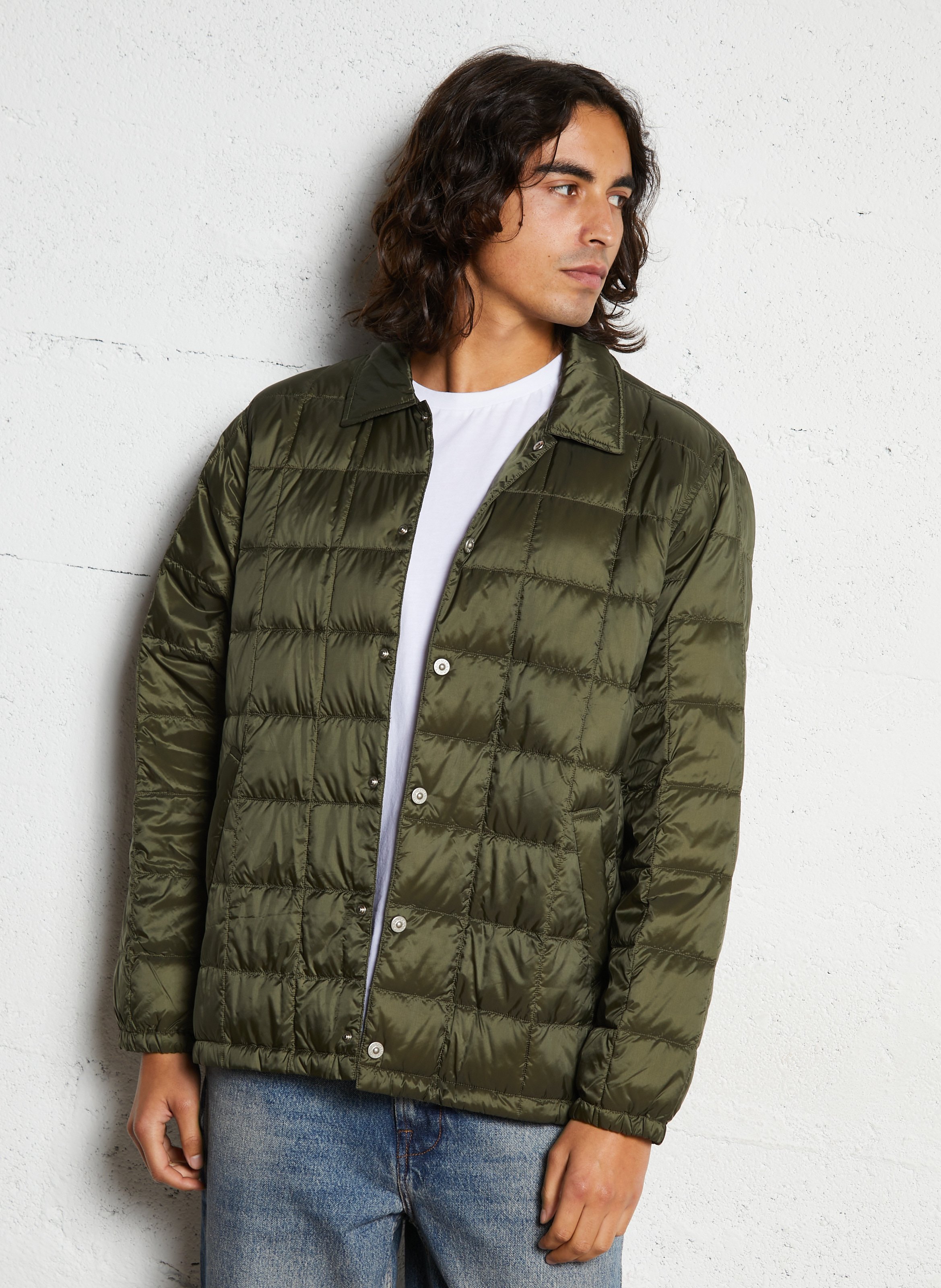 Doudoune fine matelassée unie TAION Vert