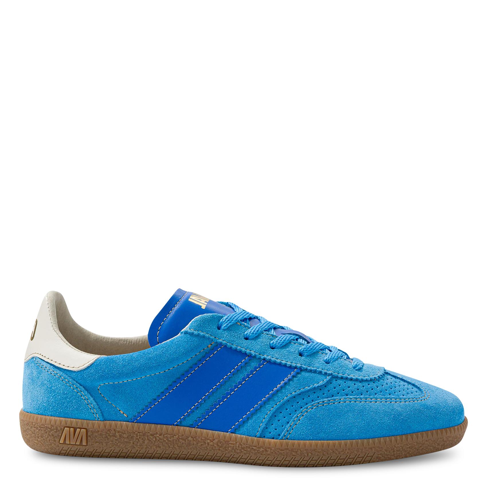 Suede leather low-top sneakers CAVAL Blue