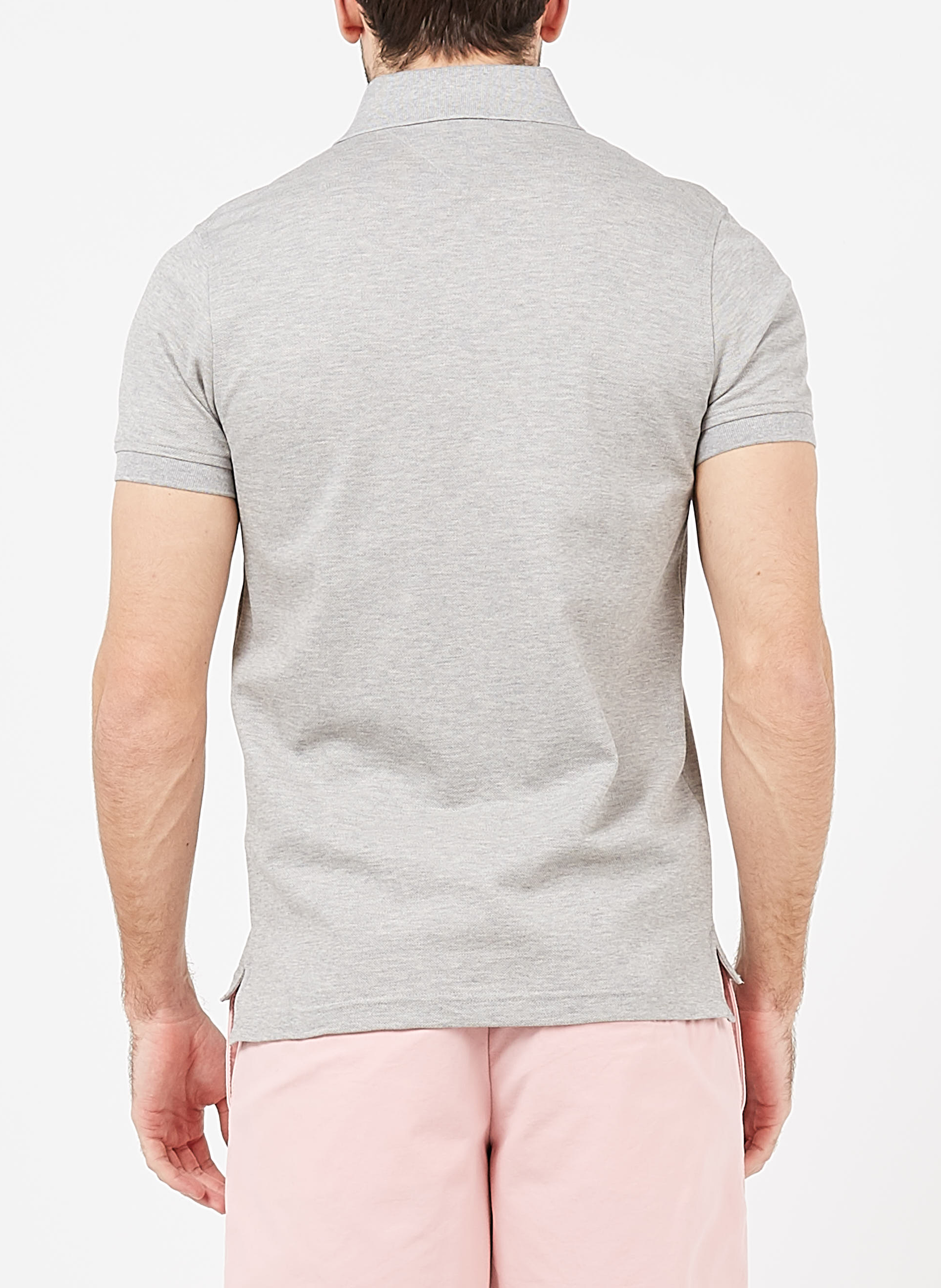 Polo slim-fit en coton bio TOMMY HILFIGER Gris