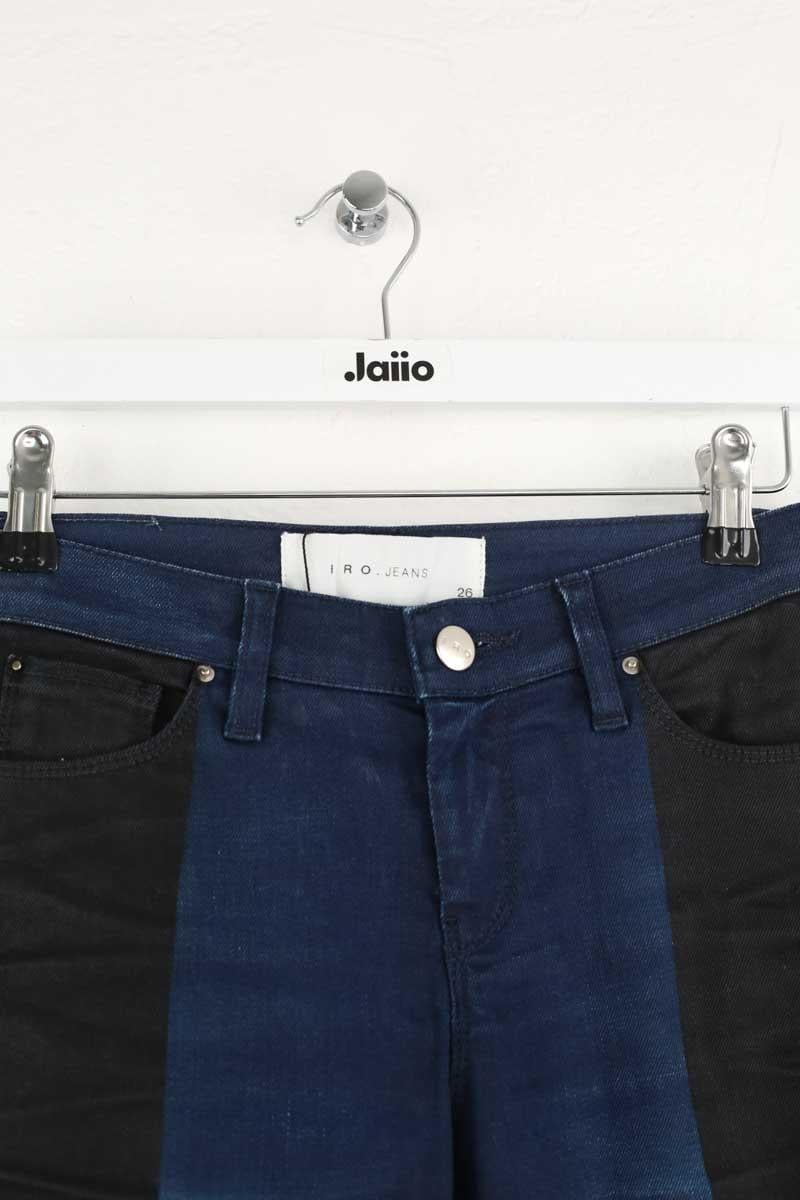 - Straight-leg jeans
- 5 pockets
- Straight cut
- Faded effect IRO - Seconde Main Blue