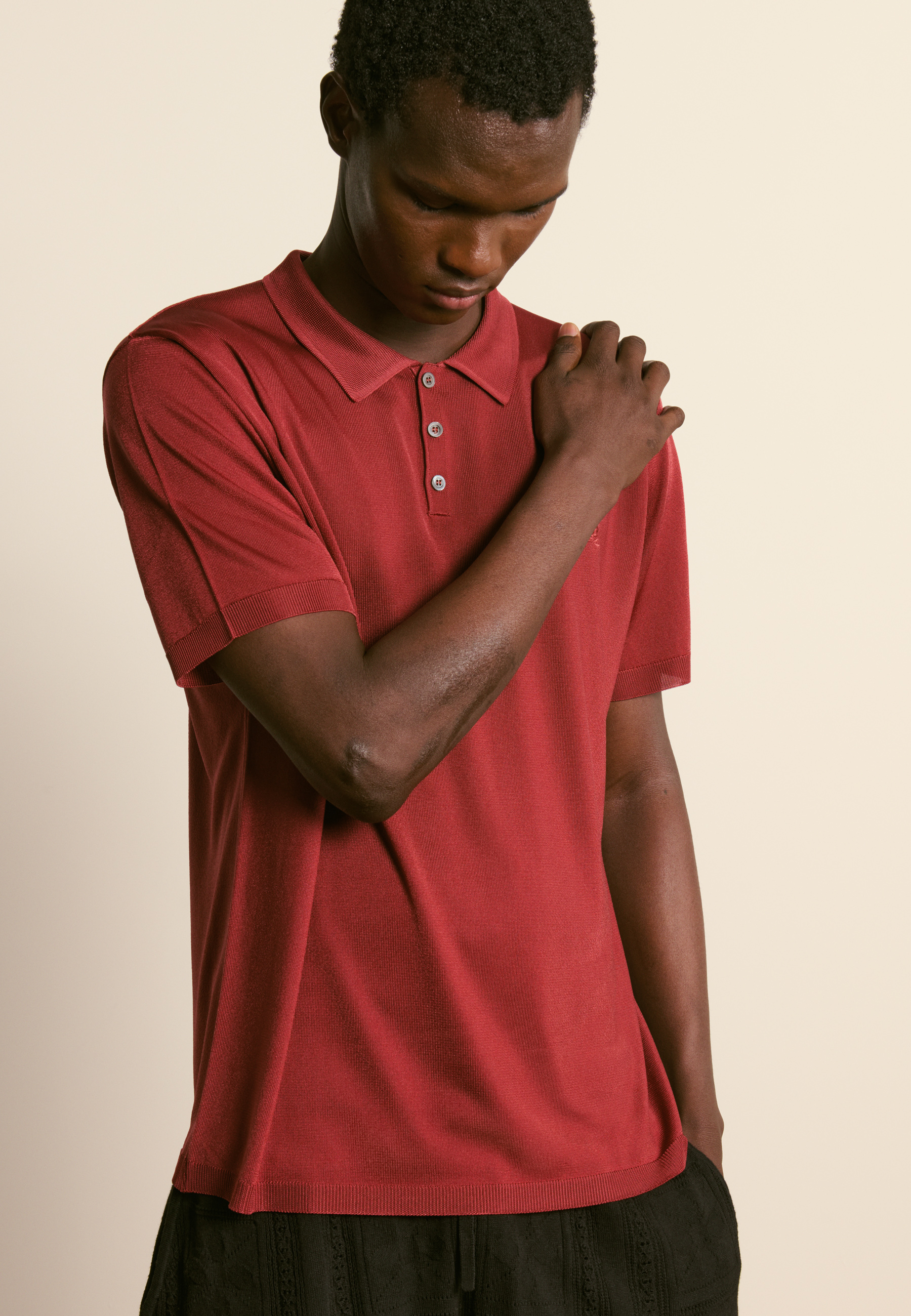 Light thread polo MAISON MONTAGUT