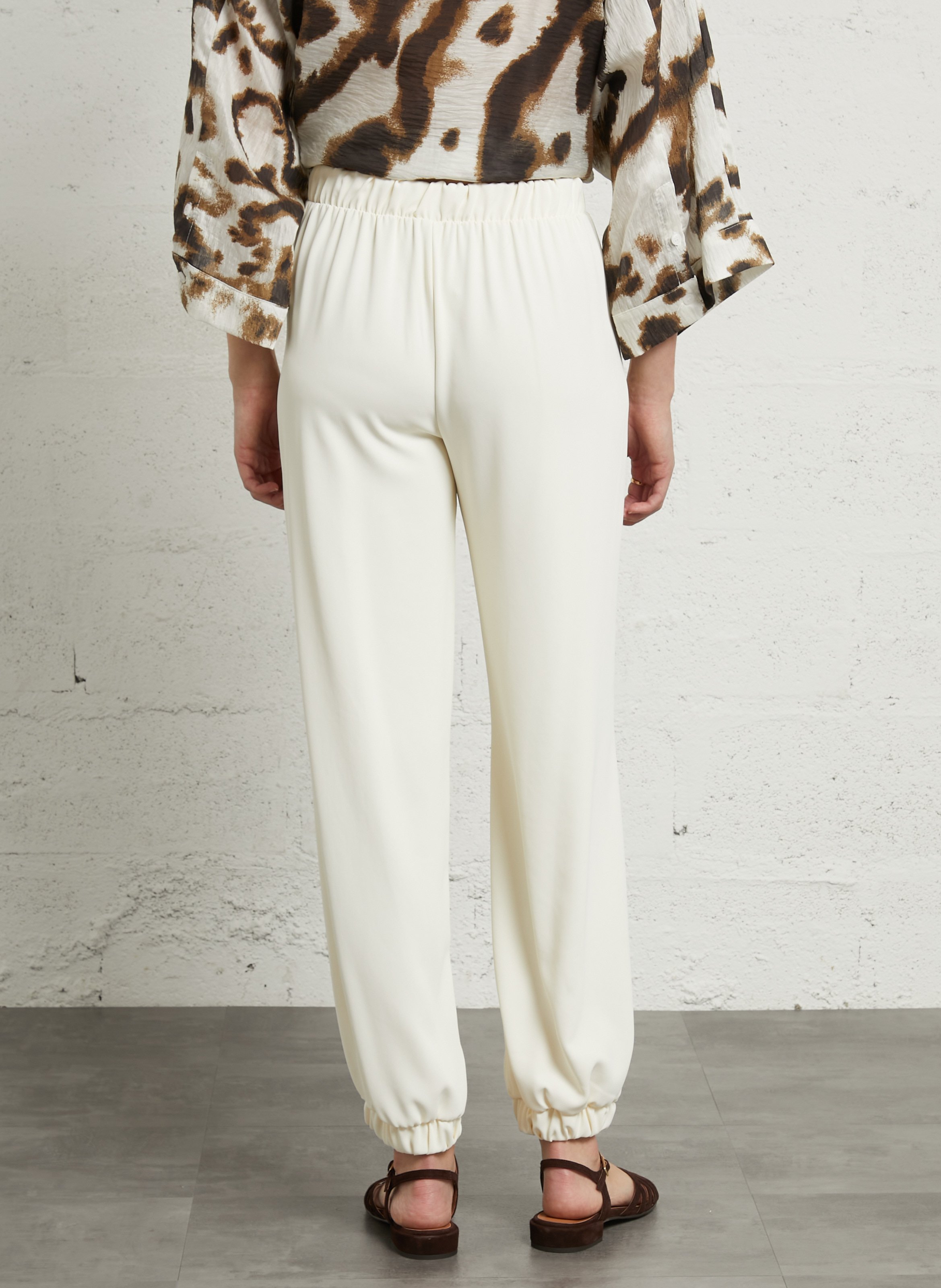 Aansluitende stretch broek IMPERIAL Wit