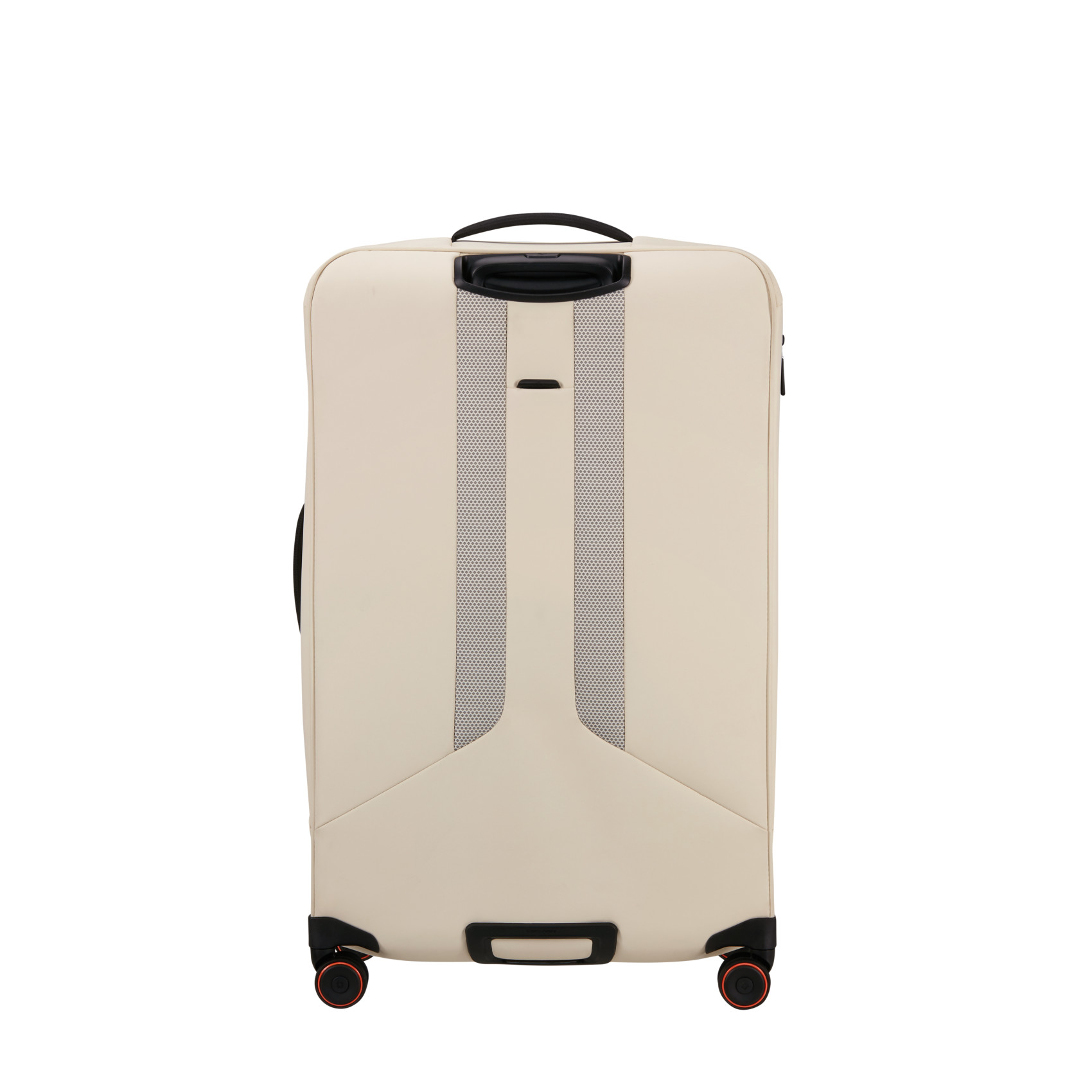 Glazed suitcase 4 wheels size L Beige