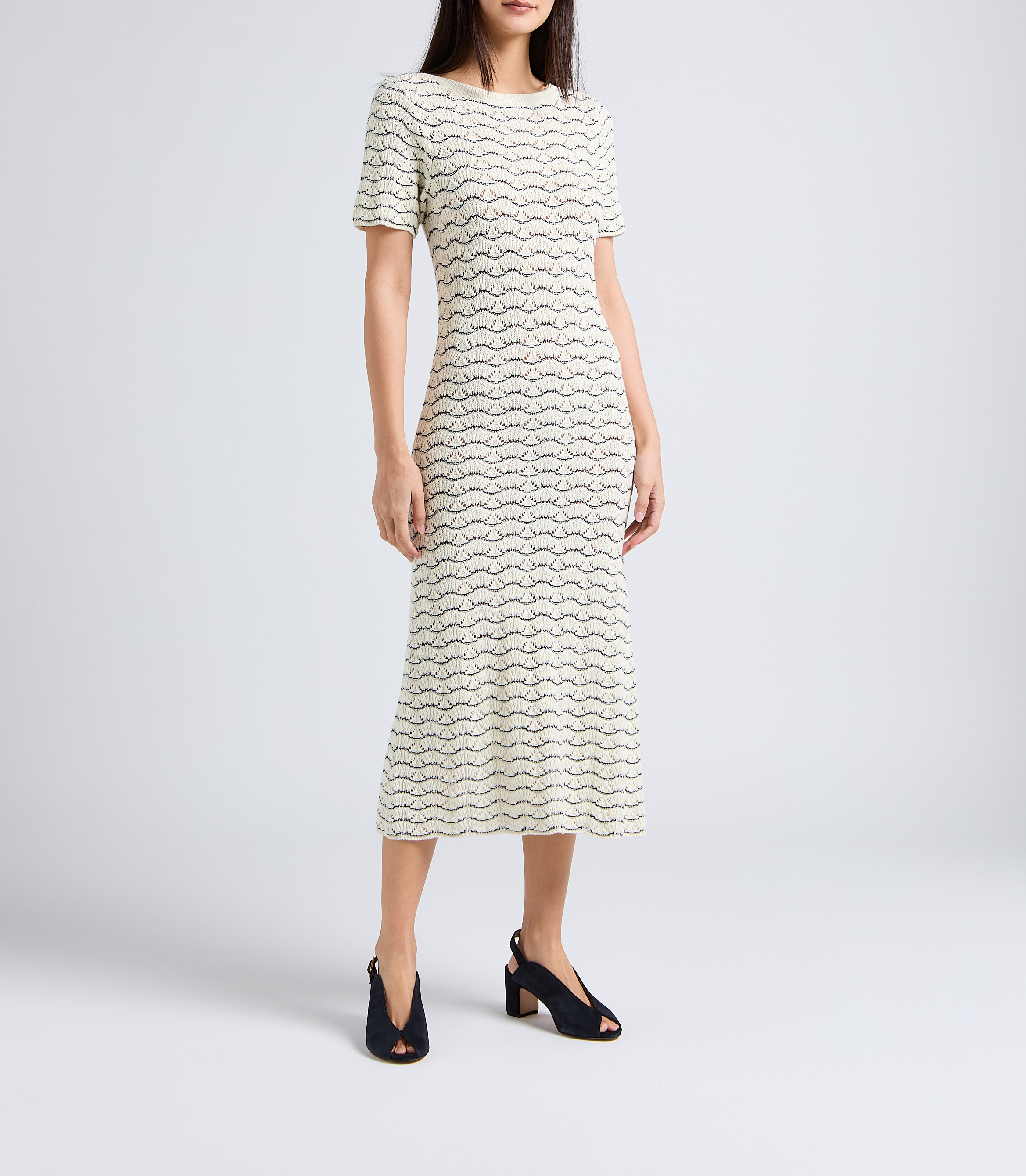 Sandales à talon en cuir velours ANONYMOUS COPENHAGEN Bleu